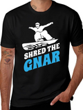 Shred the Gnar T-Shirt Snowboarding Tee