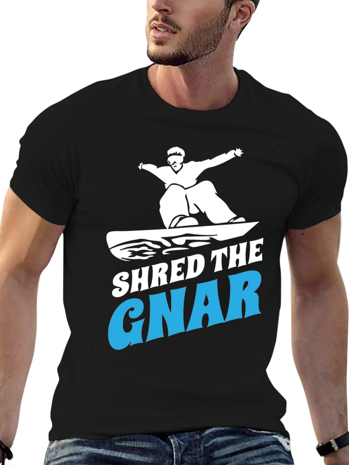 Shred the Gnar T-Shirt Snowboarding Tee