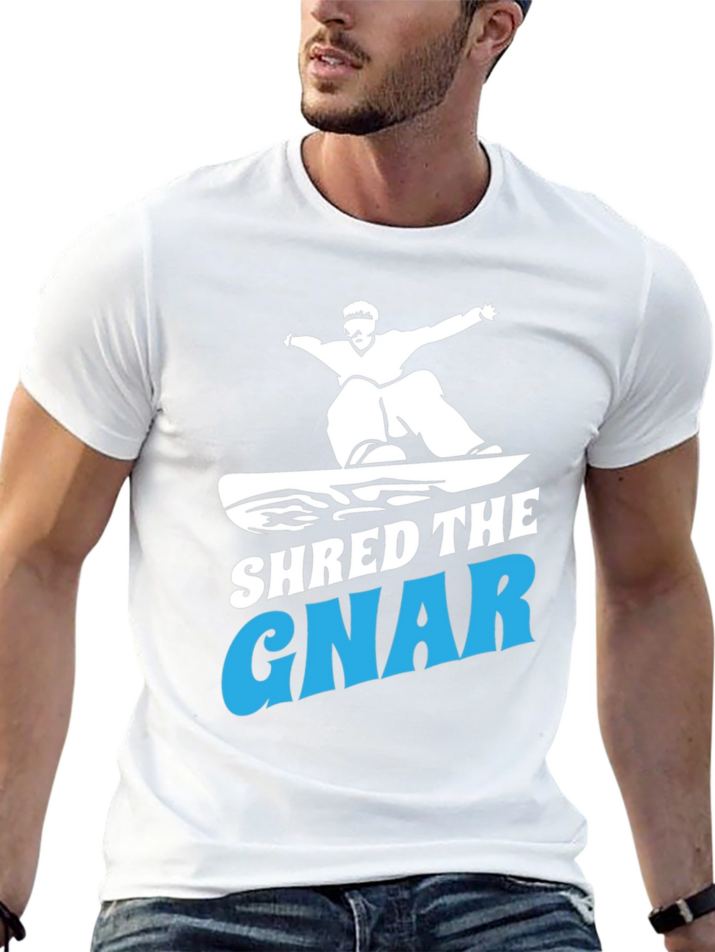 Shred the Gnar T-Shirt Snowboarding Tee