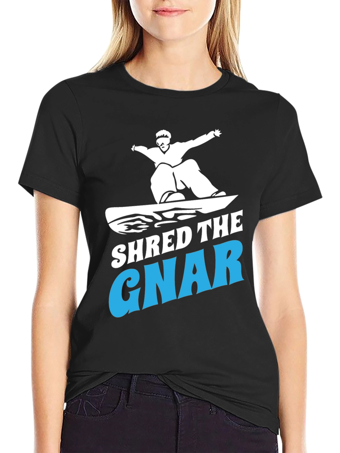 Shred the Gnar T-Shirt Snowboarding Tee