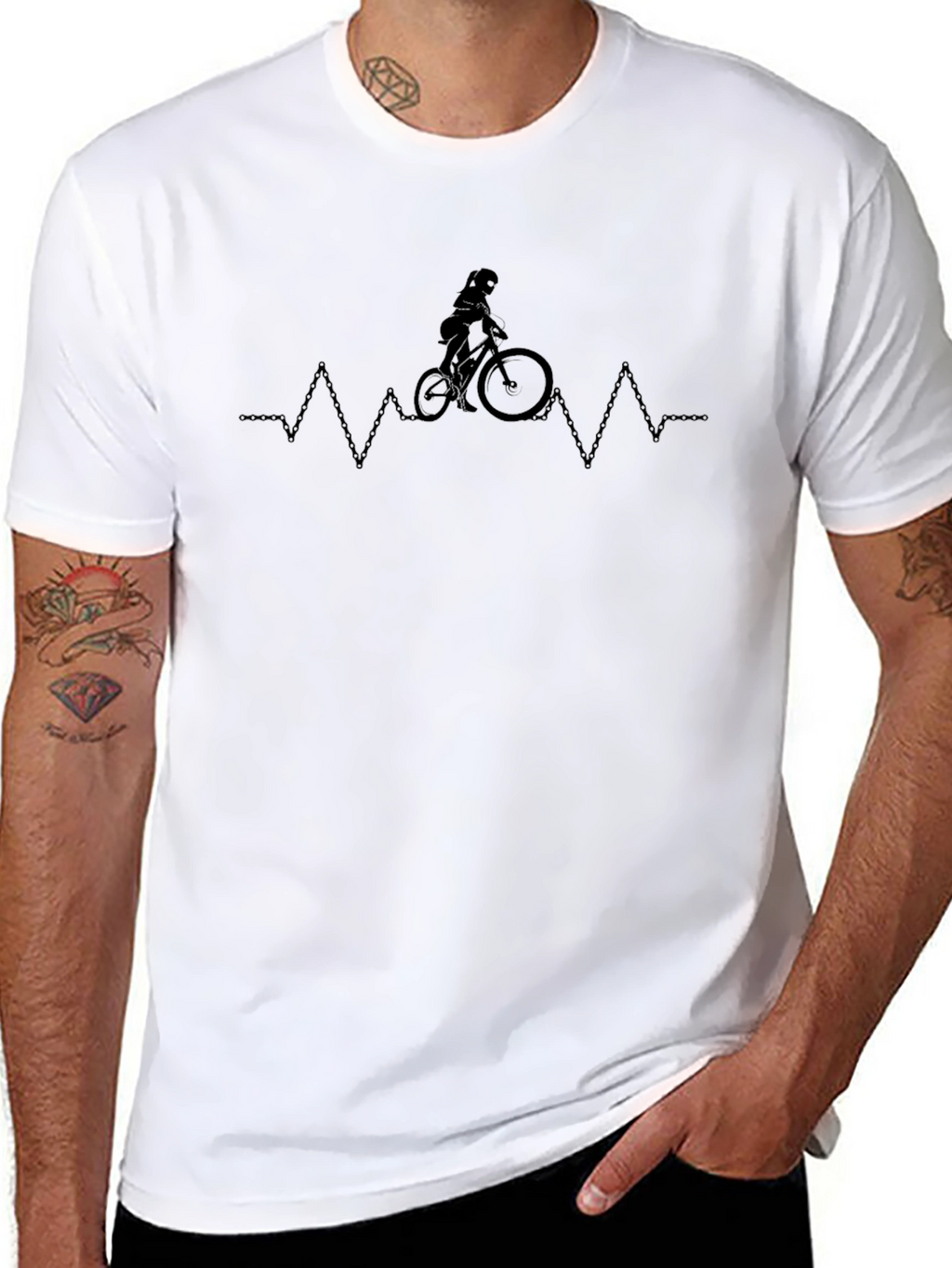 Biking Heartbeat T-Shirt