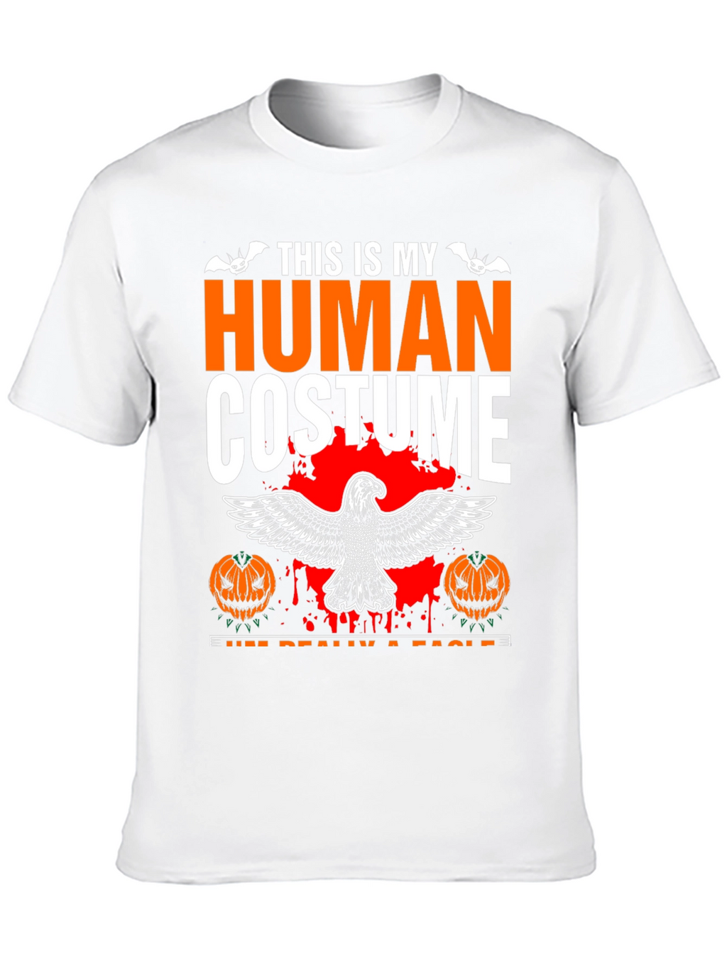 Human Costume Eagle Halloween Graphic Tee
