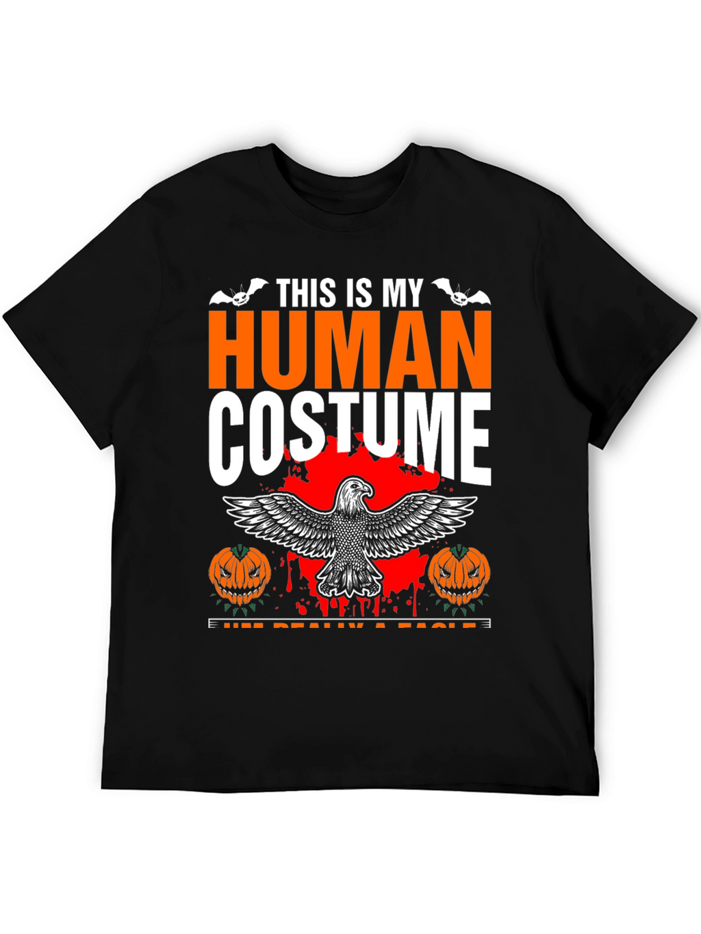 Human Costume Eagle Halloween Graphic Tee