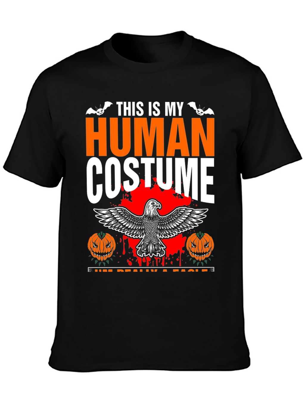 Human Costume Eagle Halloween Graphic Tee