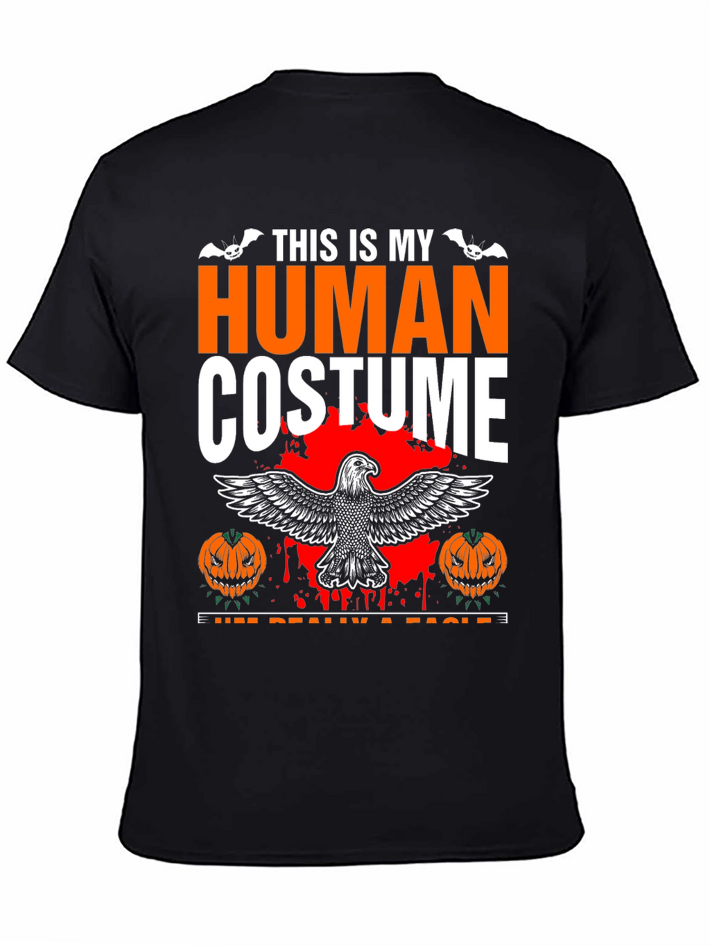 Human Costume Eagle Halloween Graphic Tee