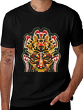 Abstract Face Graphic Tee - Unique Streetwear