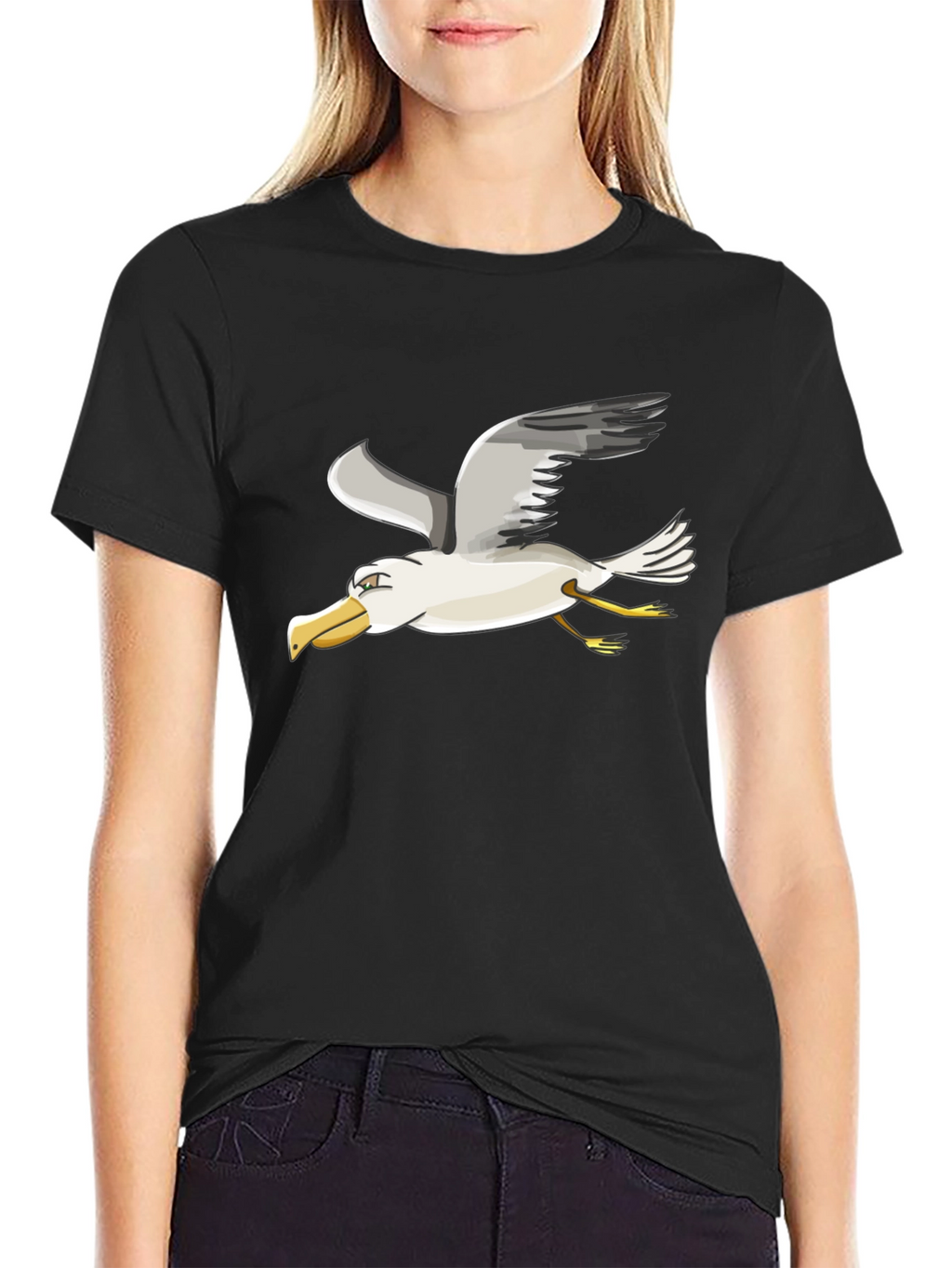 Seagull Graphic Black Tee