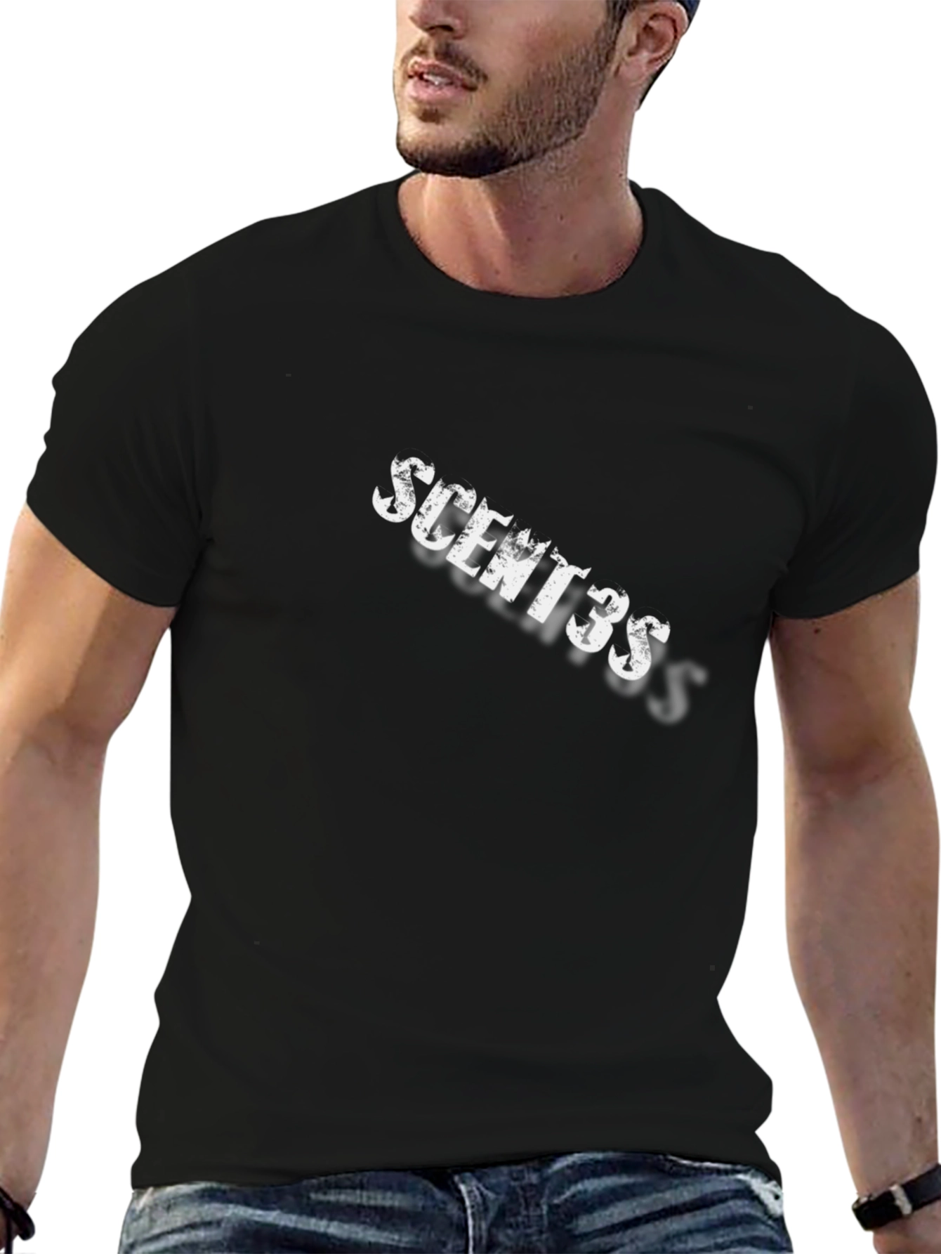 Scent3ss Black Graphic T-Shirt