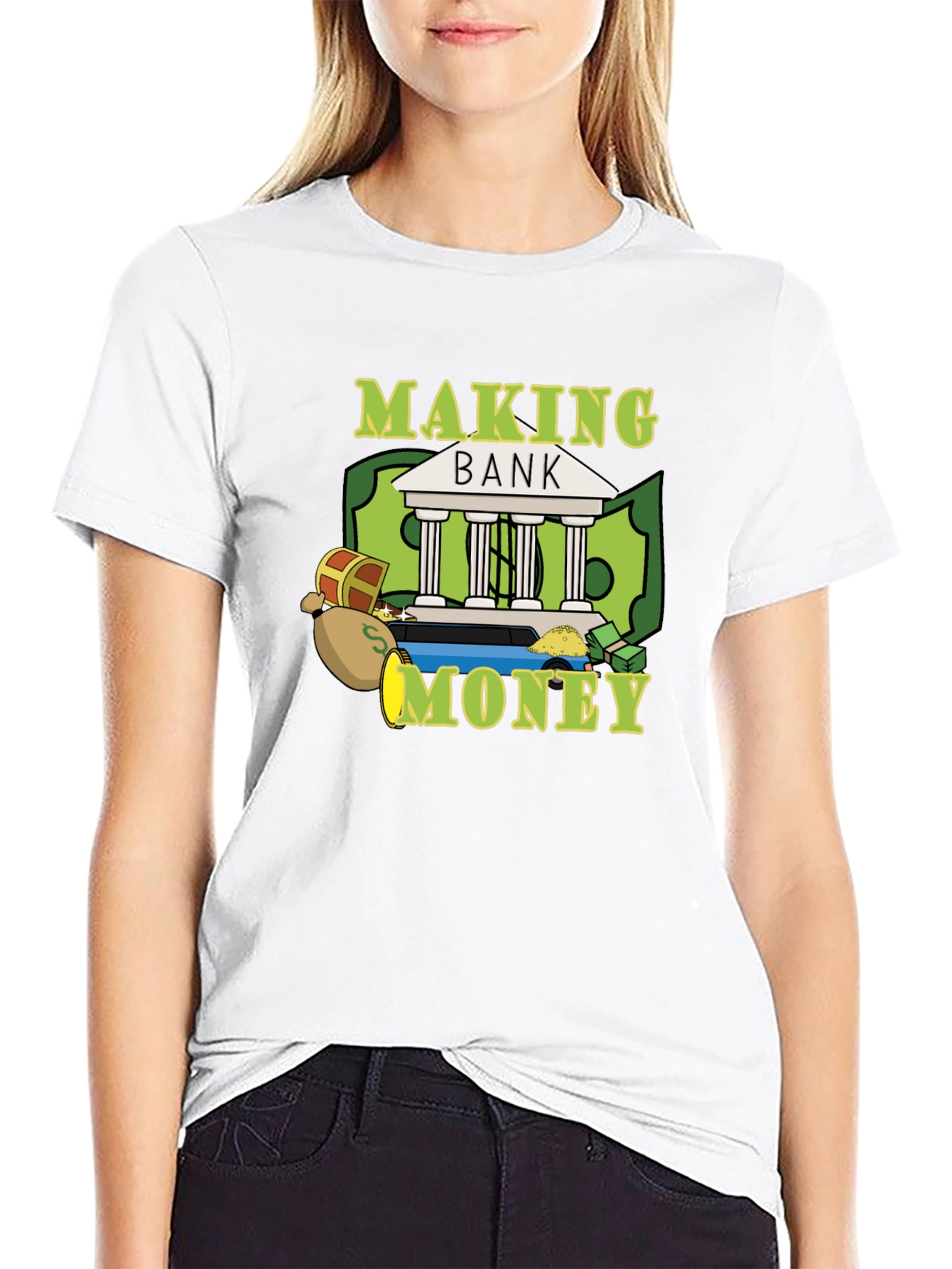 Making Bank Graphic Tee - Black