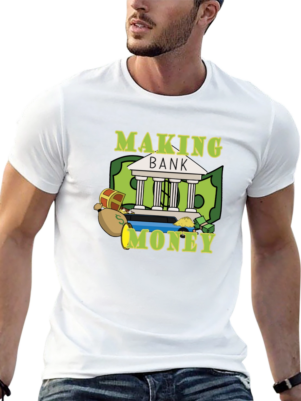 Making Bank Graphic Tee - Black