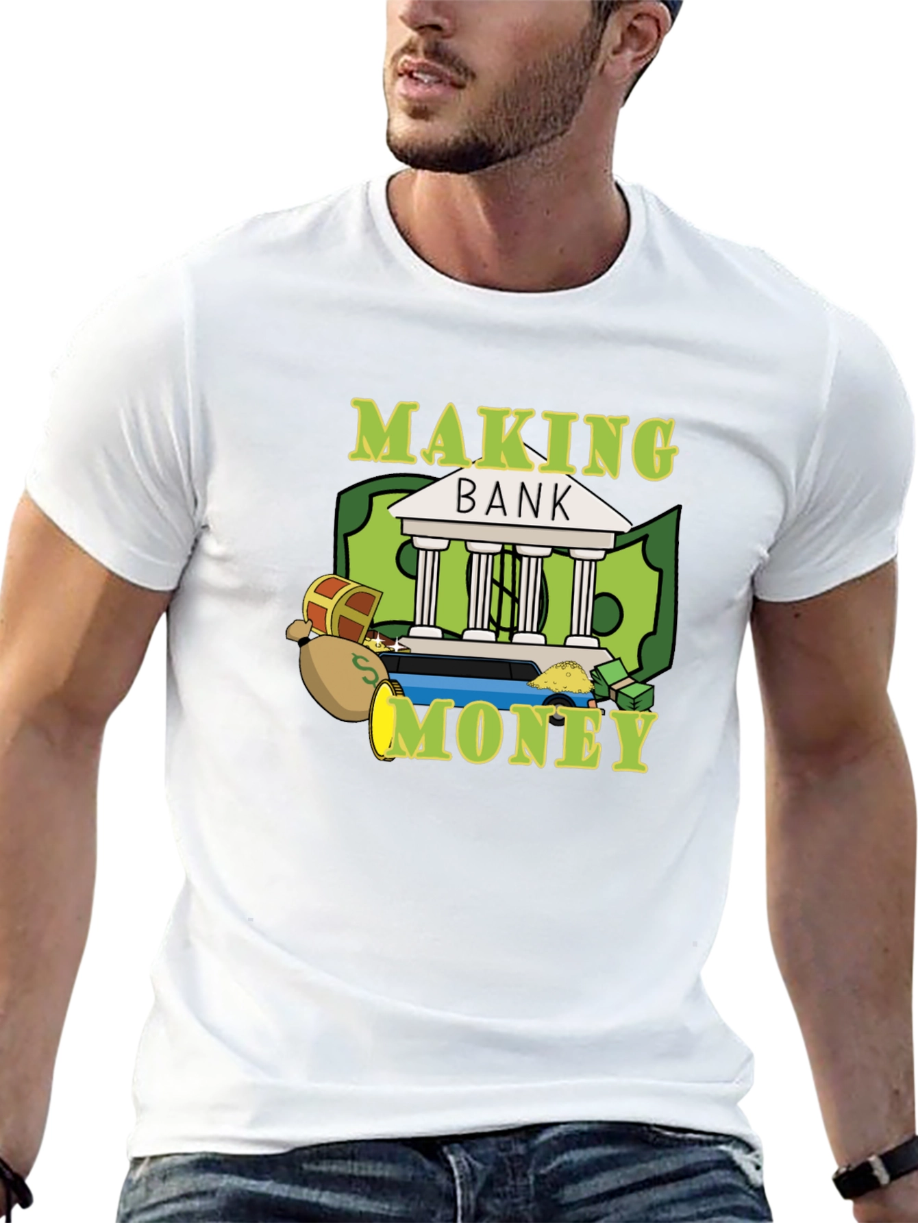 Making Bank Graphic Tee - Black