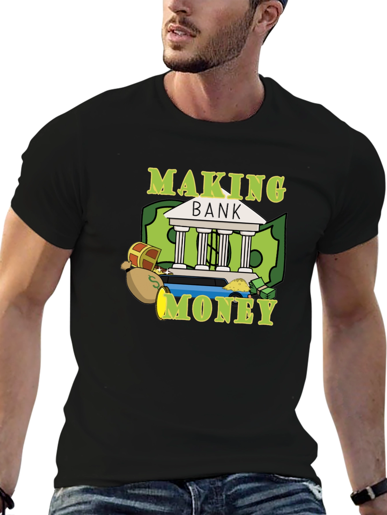 Making Bank Graphic Tee - Black