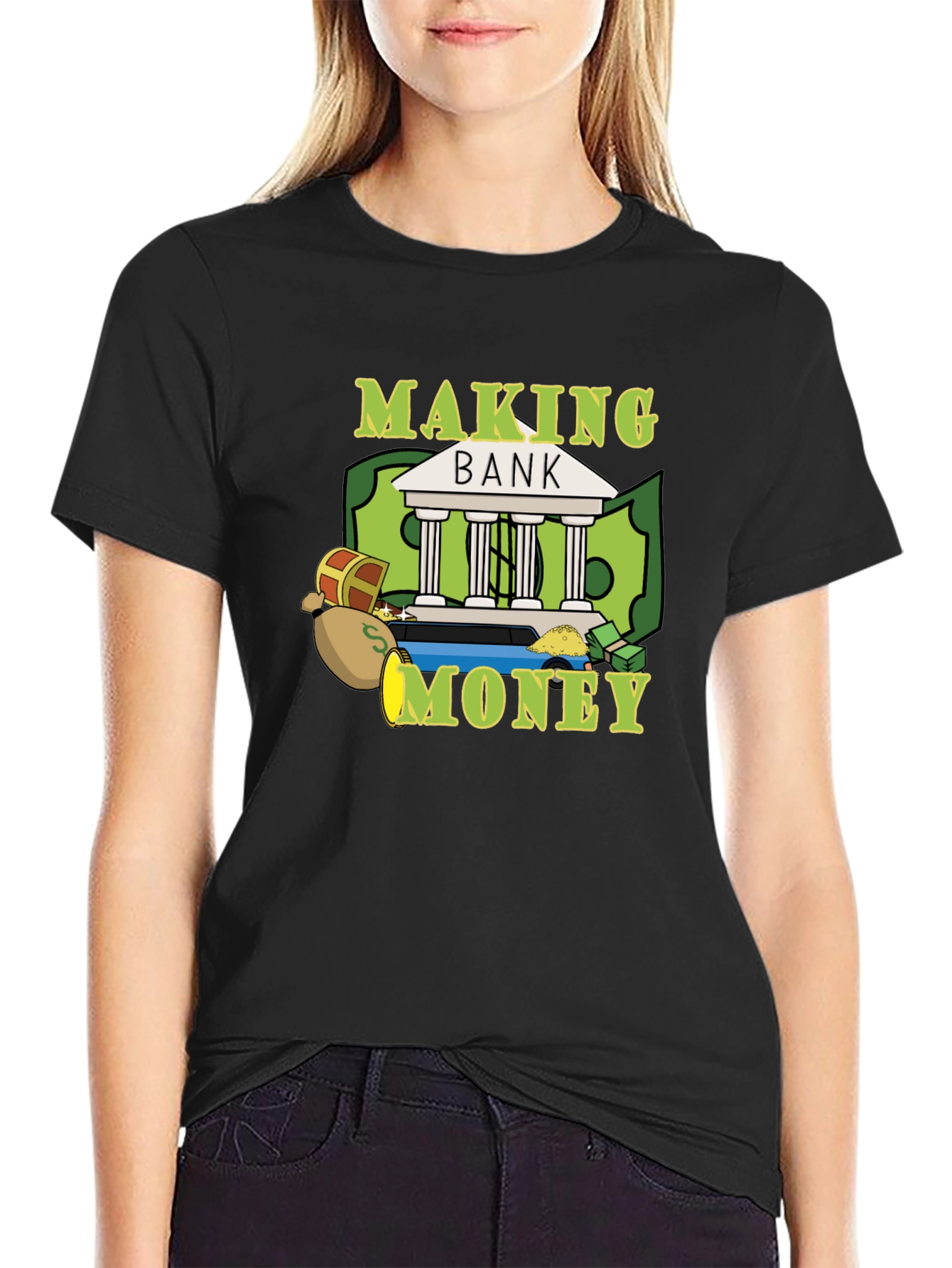 Making Bank Graphic Tee - Black