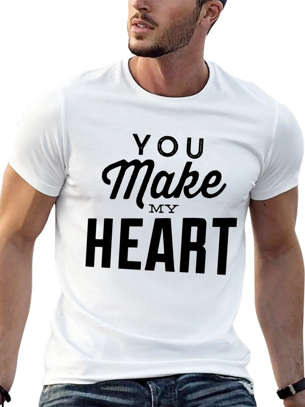 You Make My Heart Black Graphic Tee