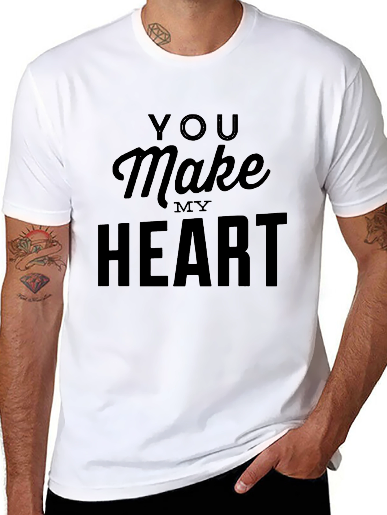 You Make My Heart Black Graphic Tee