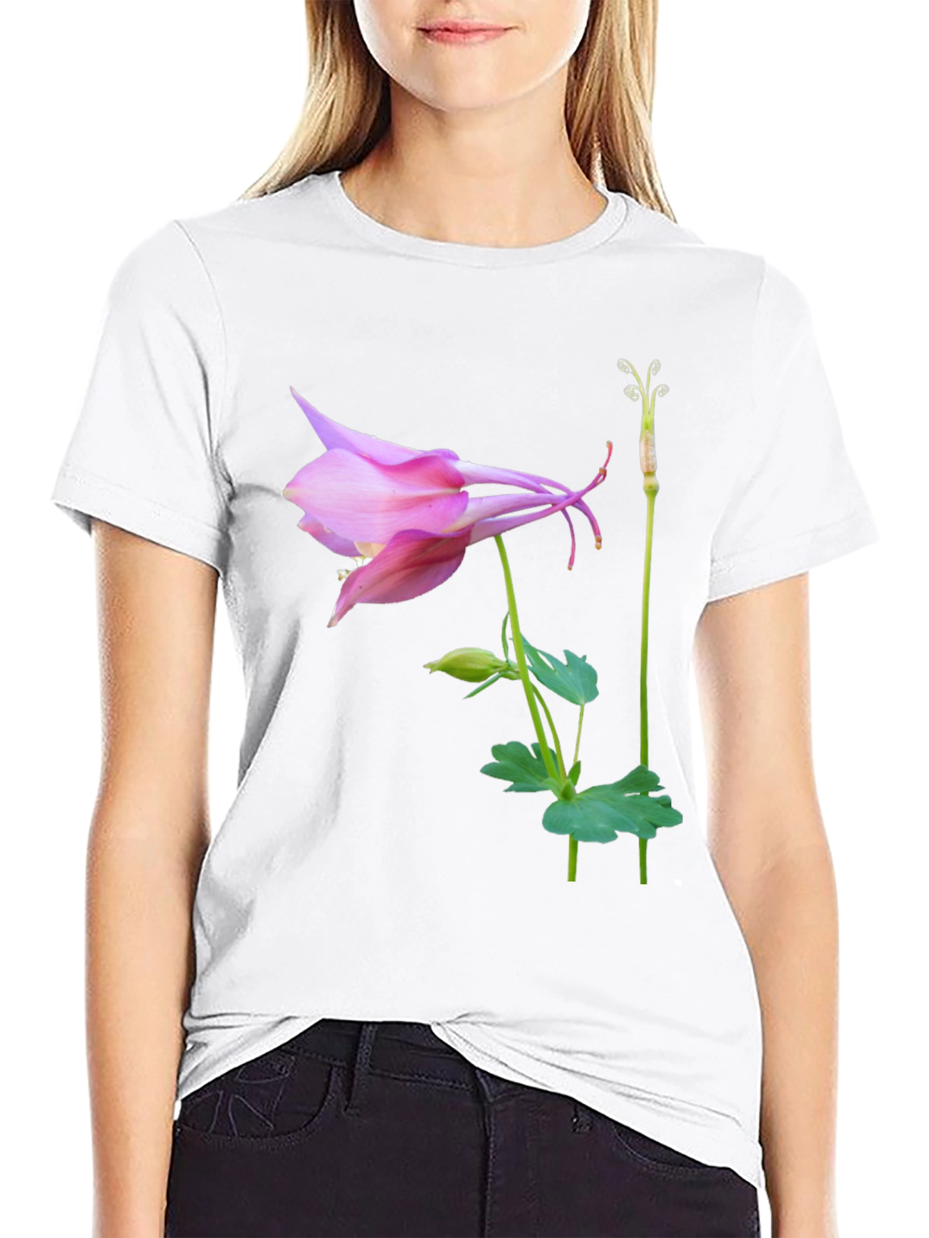 Floral Graphic T-Shirt - Unique Botanical Design