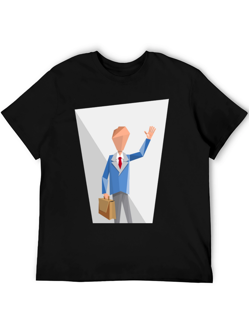 Abstract Man in Suit Graphic T-Shirt
