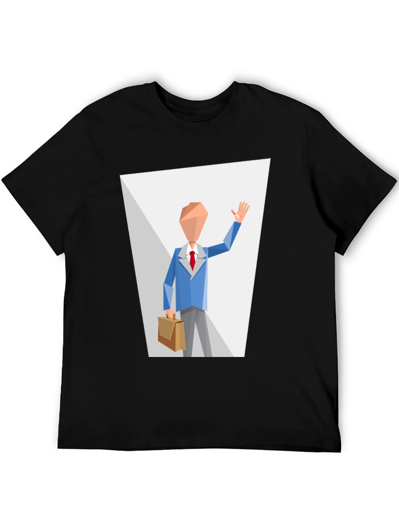 Abstract Man in Suit Graphic T-Shirt
