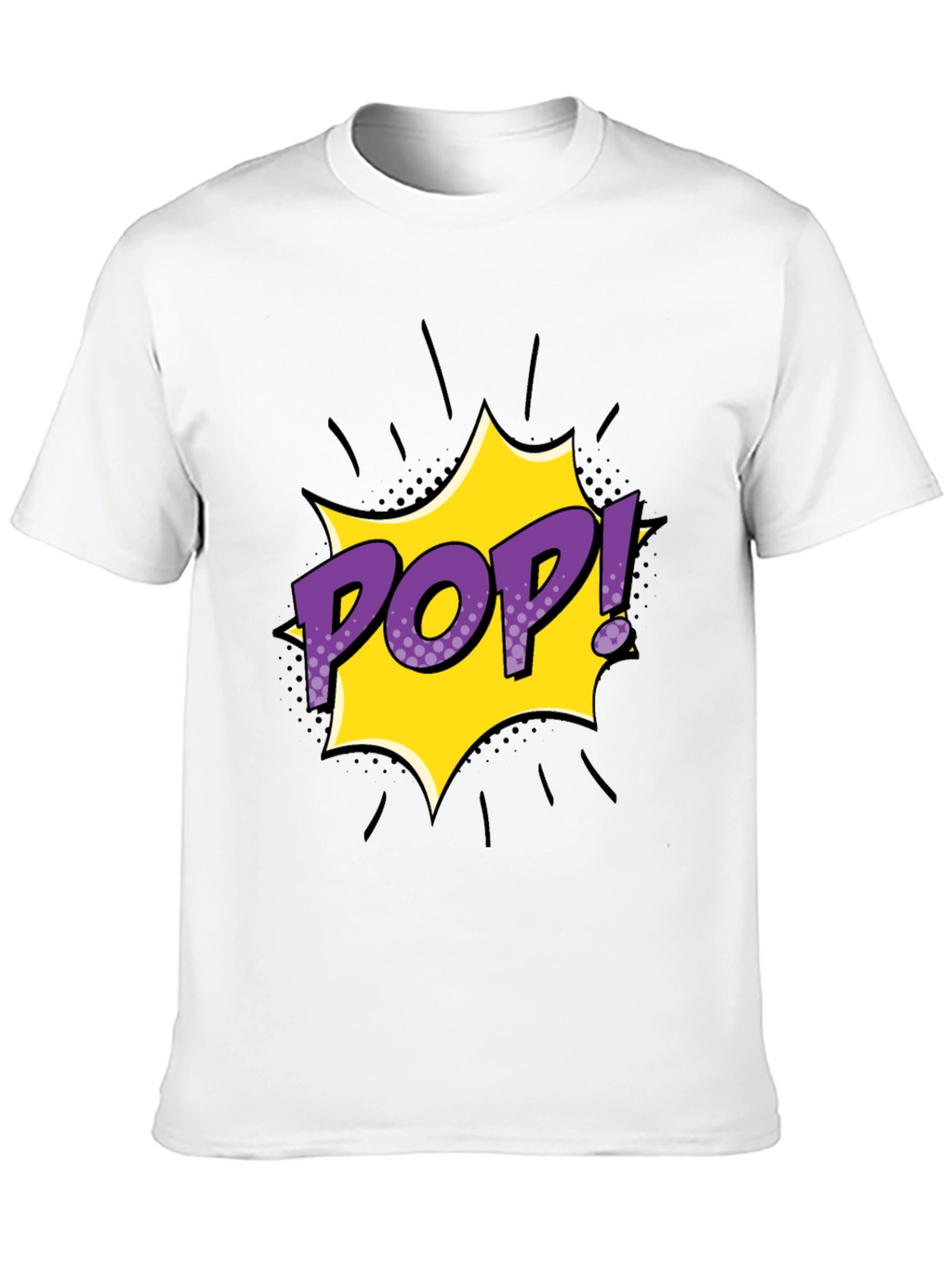 Pop Art Graphic Tee - Mens Black T-Shirt