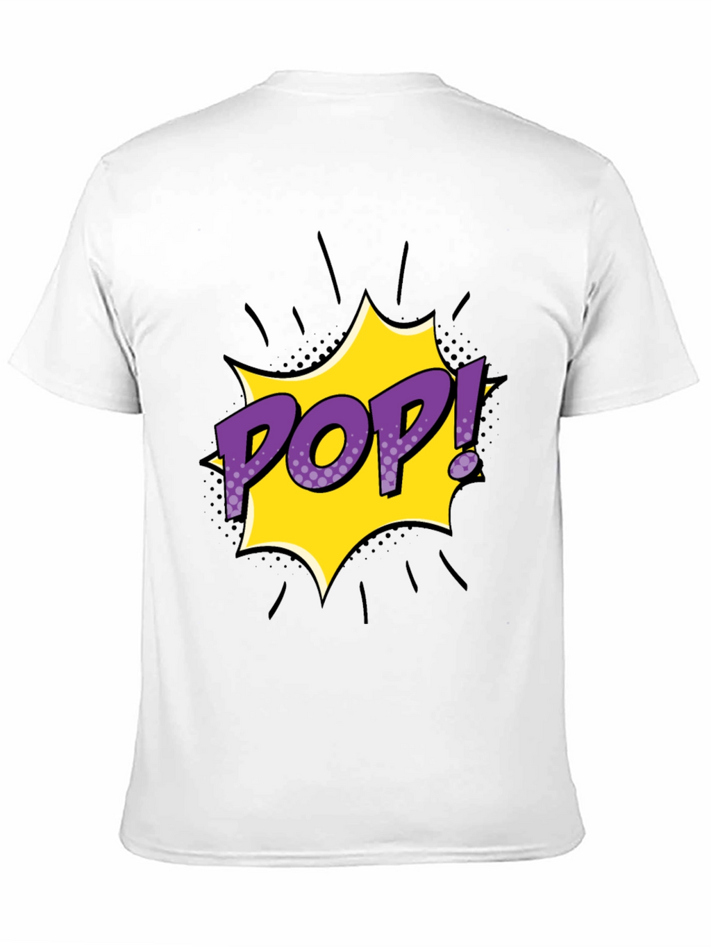 Pop Art Graphic Tee - Mens Black T-Shirt