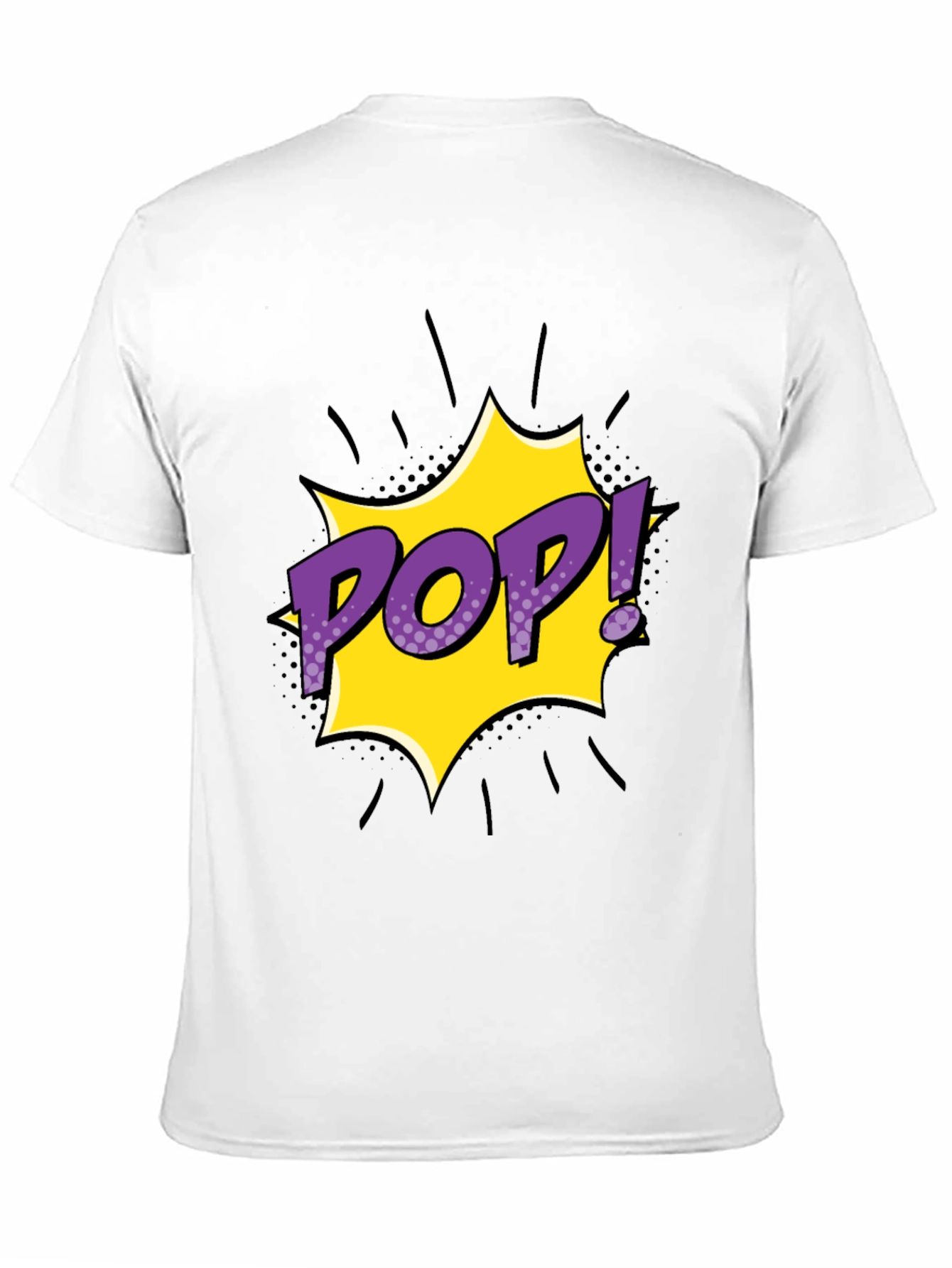 Pop Art Graphic Tee - Mens Black T-Shirt