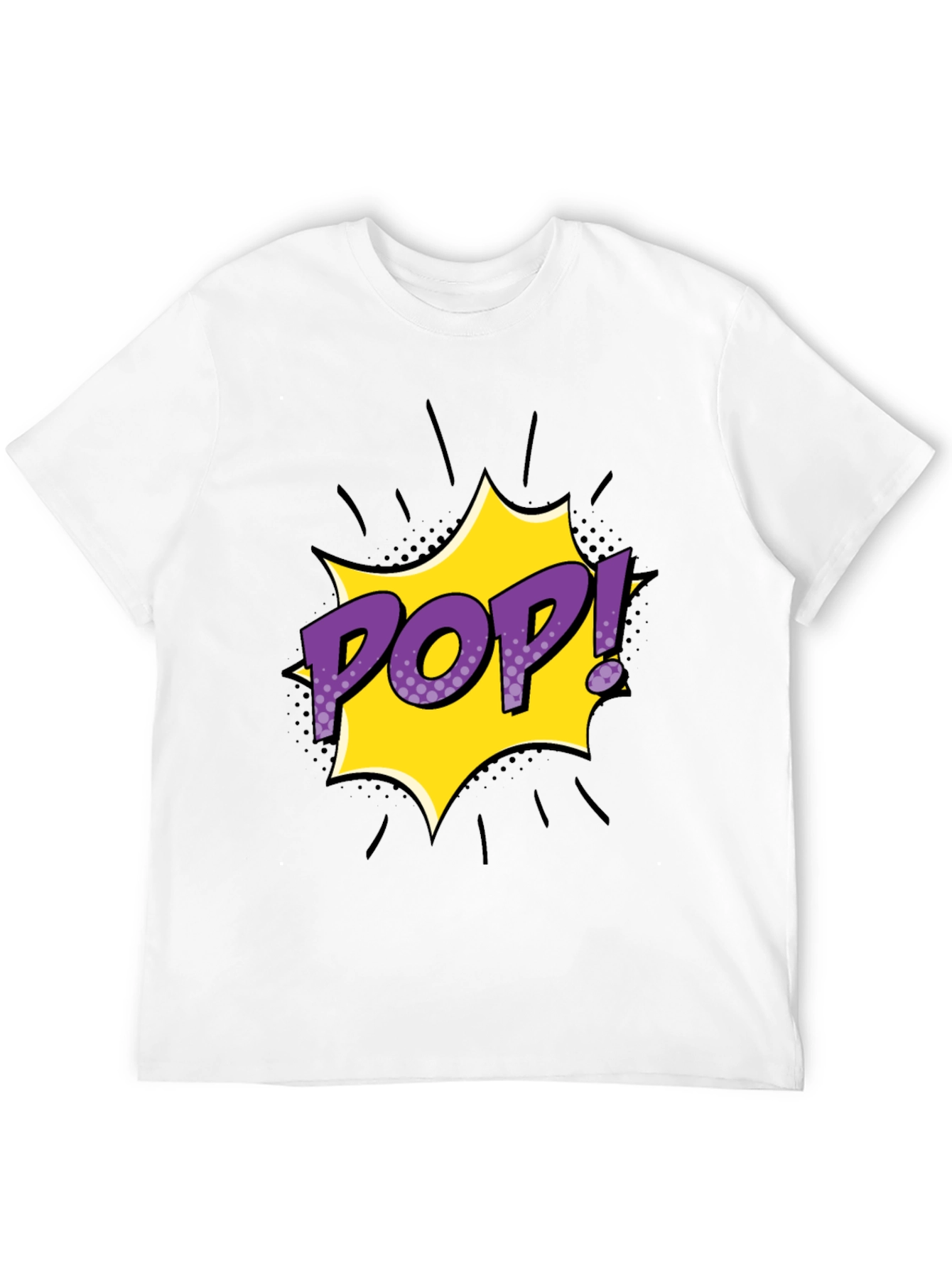Pop Art Graphic Tee - Mens Black T-Shirt
