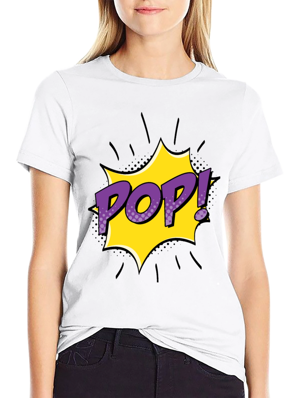 Pop Art Graphic Tee - Mens Black T-Shirt
