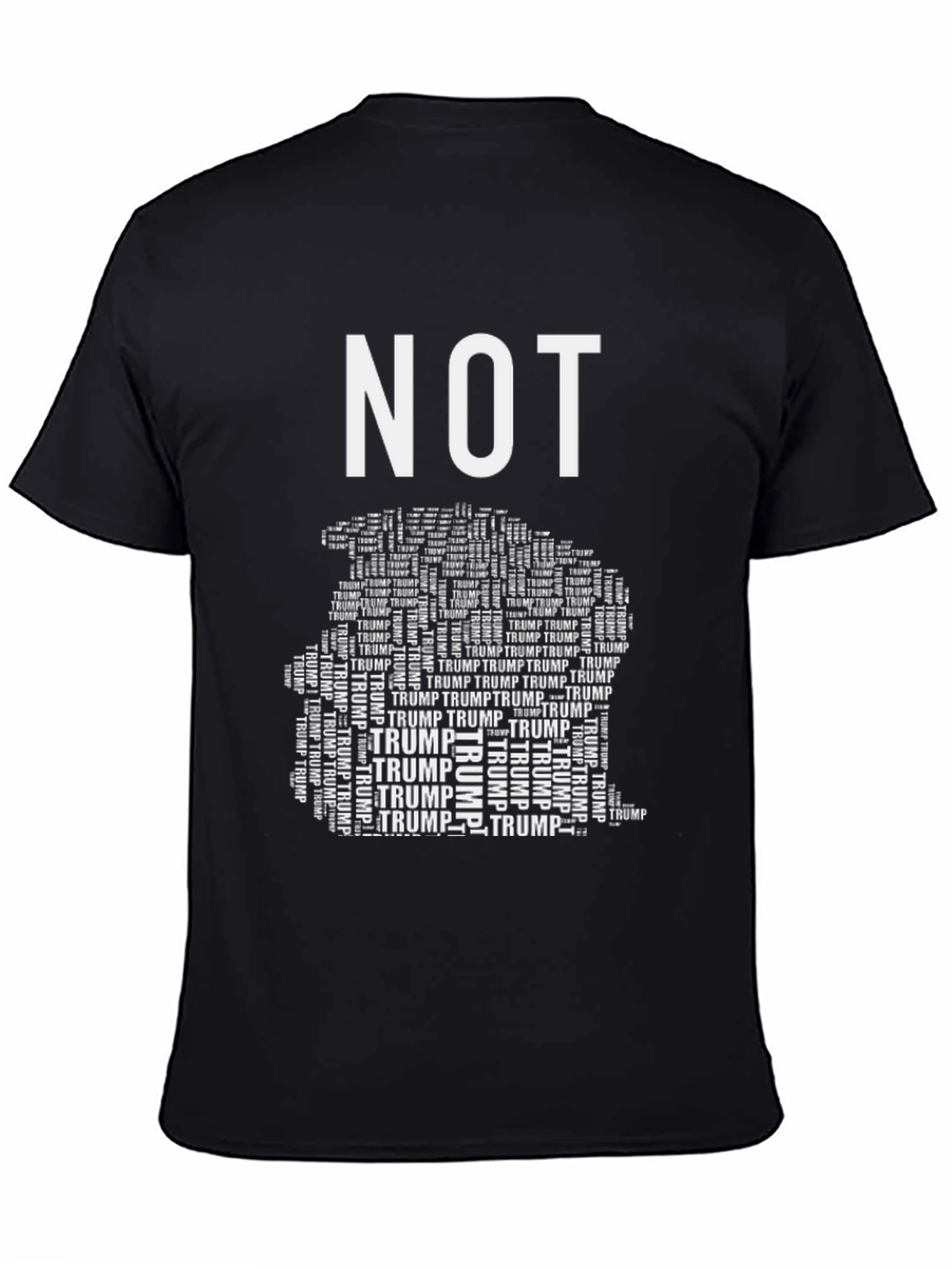 NOT TRUMP Mens Black Graphic Tee