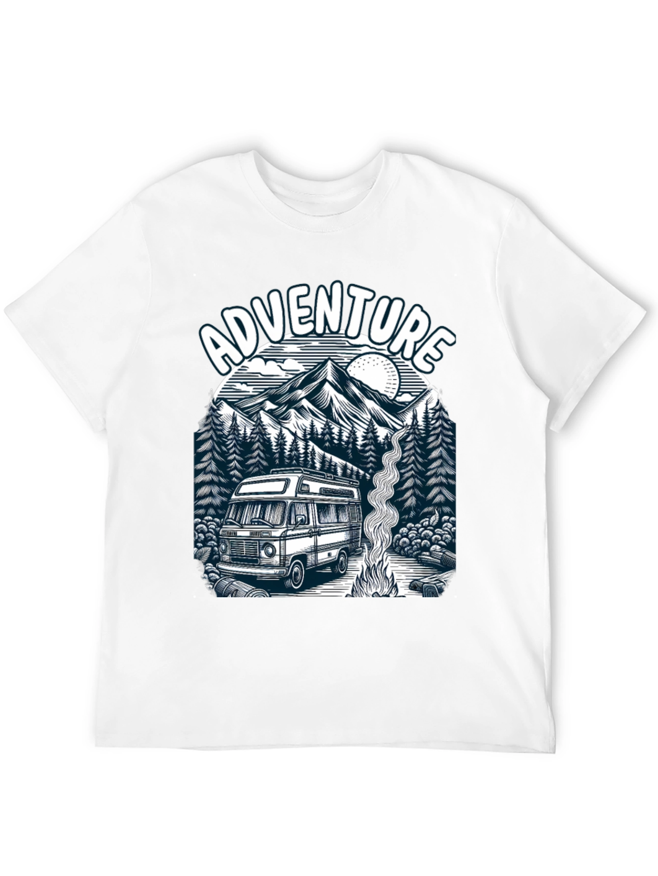 Adventure Van Life T-Shirt - Black