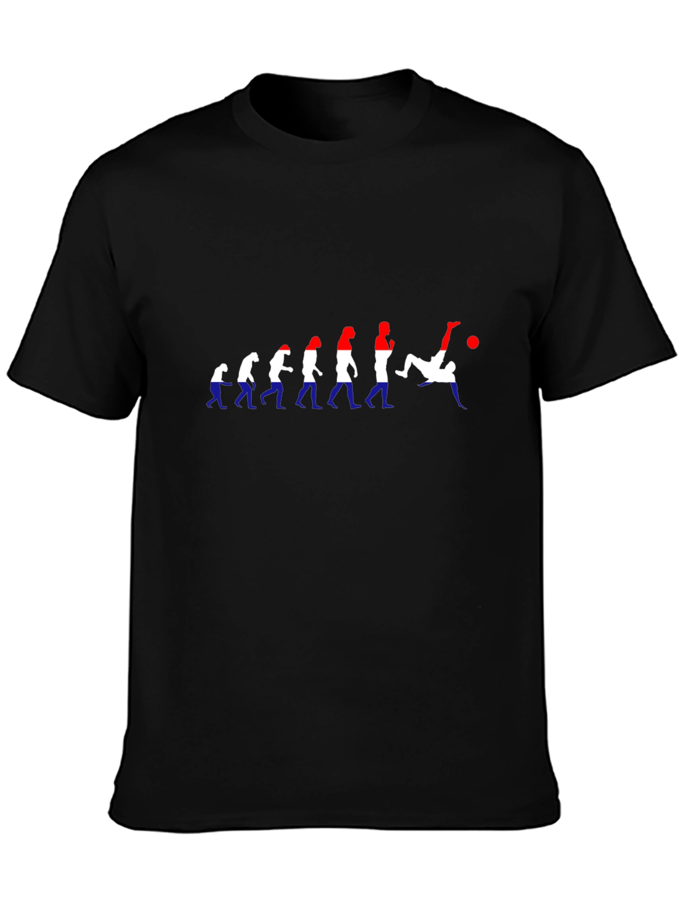 Evolution of Soccer Black T-Shirt