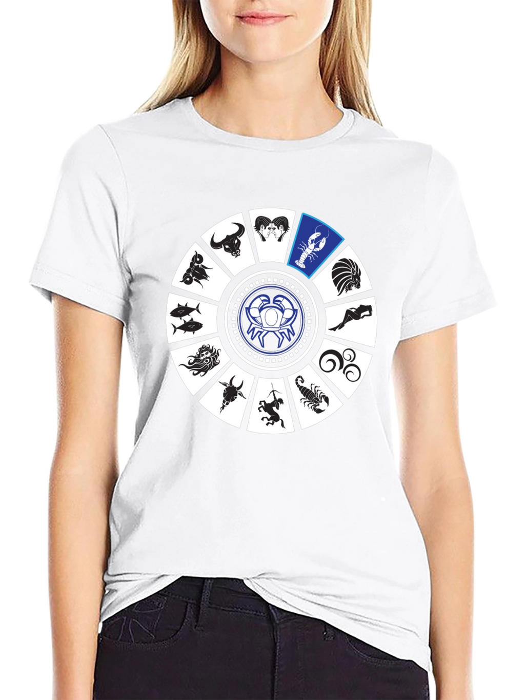 Zodiac Sign Graphic Tee - Cancer Horoscope T-Shirt