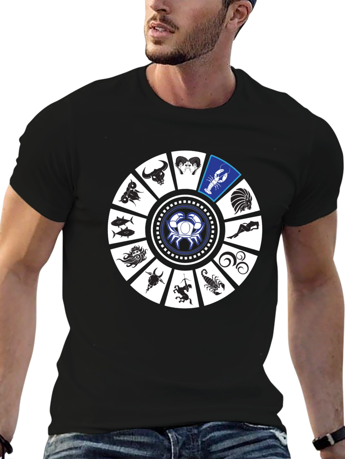 Zodiac Sign Graphic Tee - Cancer Horoscope T-Shirt