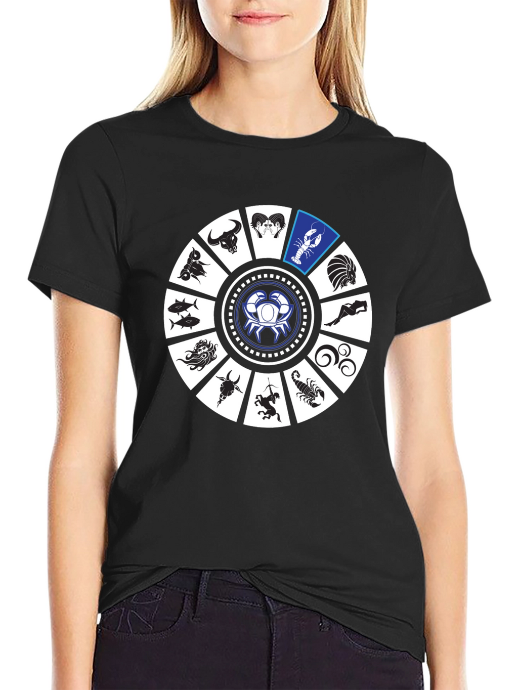 Zodiac Sign Graphic Tee - Cancer Horoscope T-Shirt