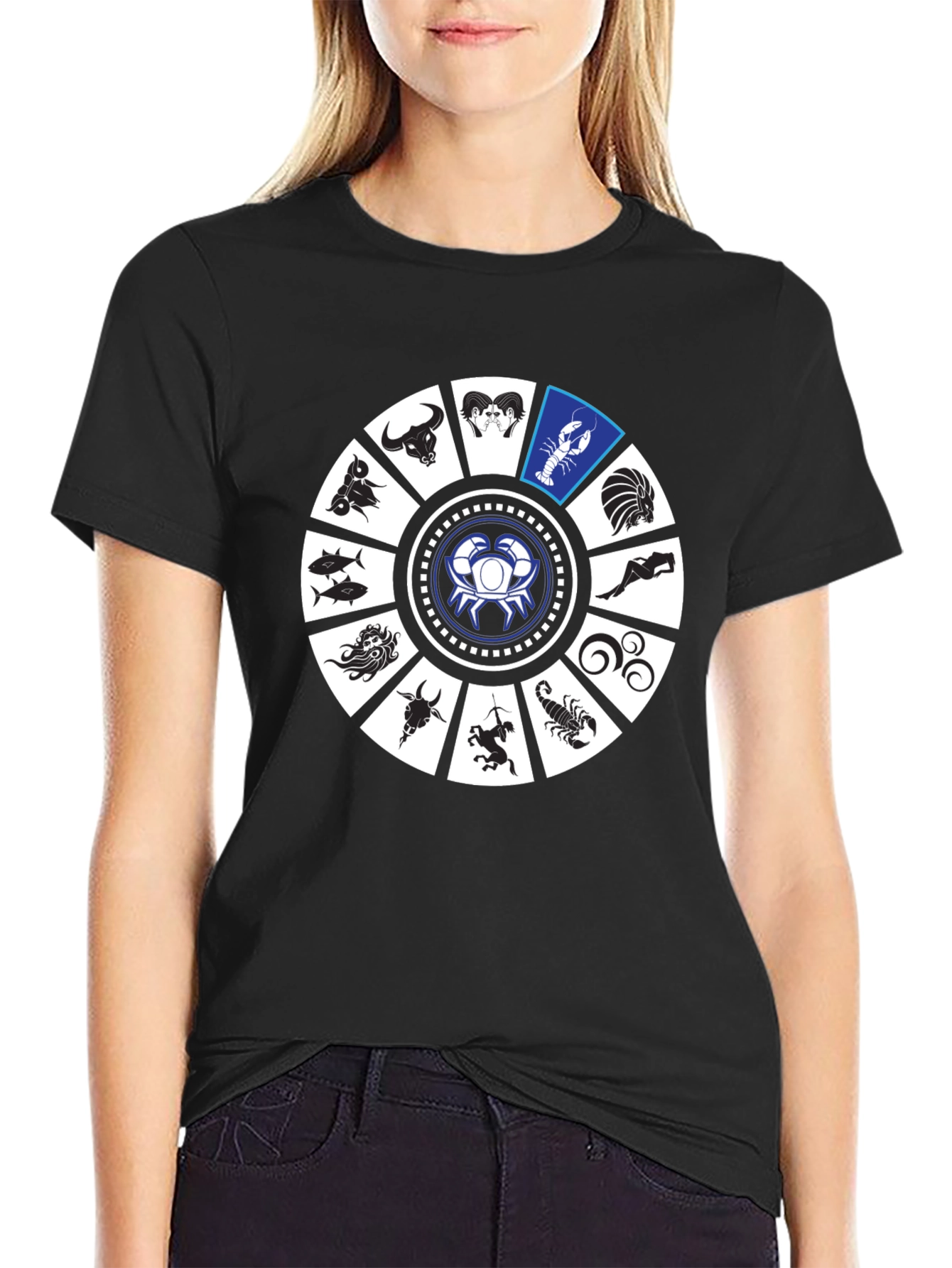 Zodiac Sign Graphic Tee - Cancer Horoscope T-Shirt