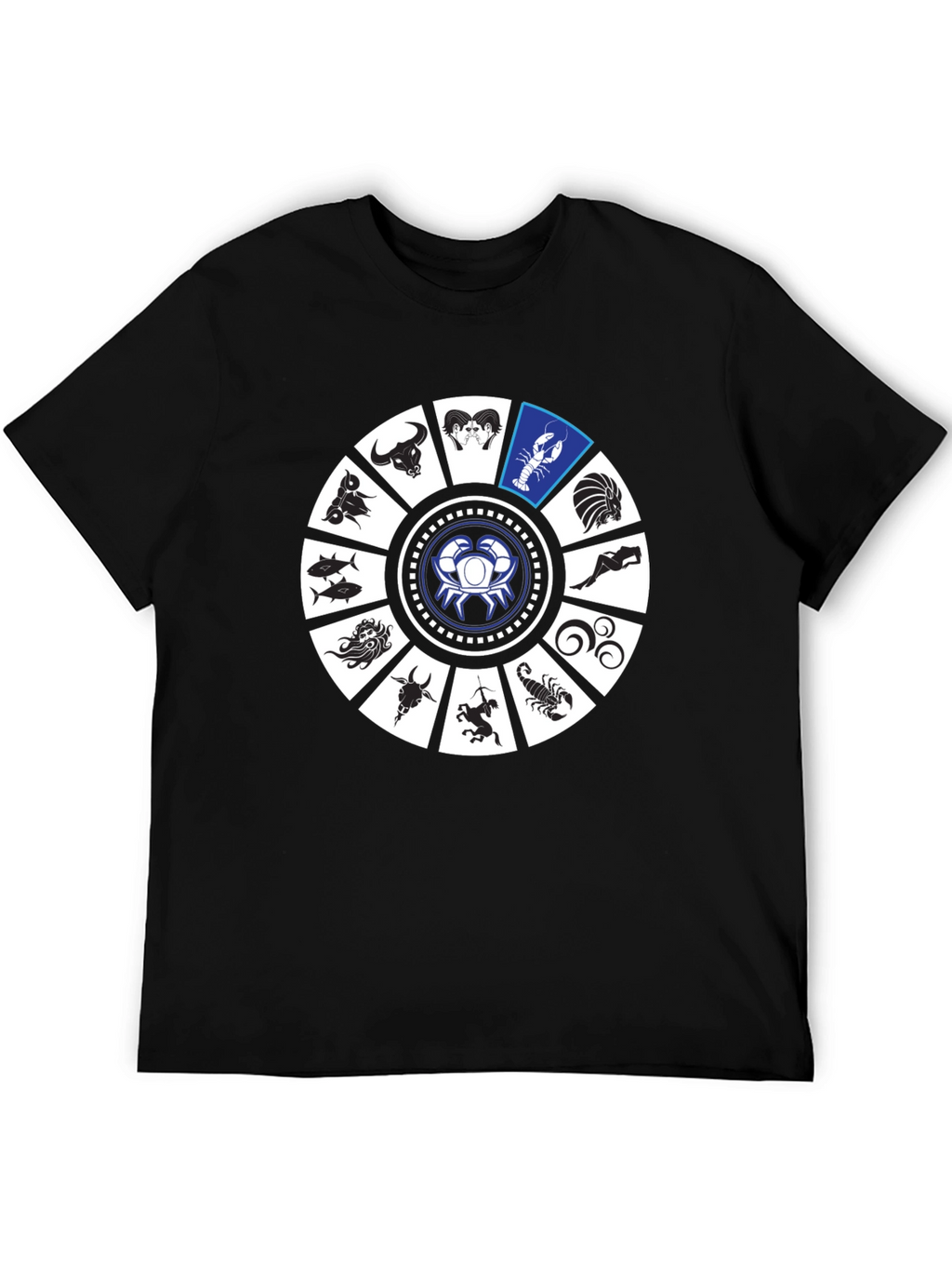 Zodiac Sign Graphic Tee - Cancer Horoscope T-Shirt