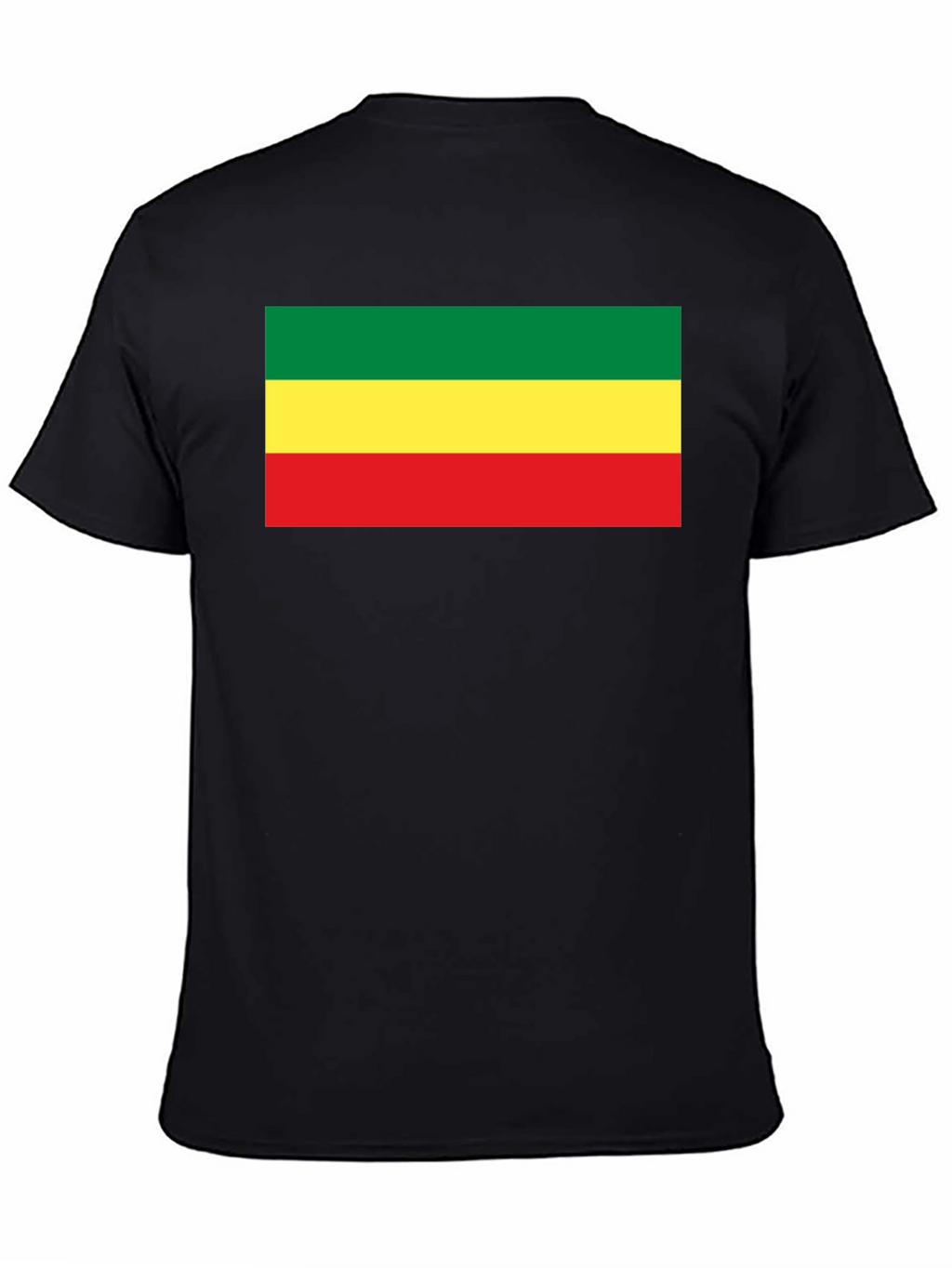 Rasta Flag T-Shirt - Black Cotton Tee