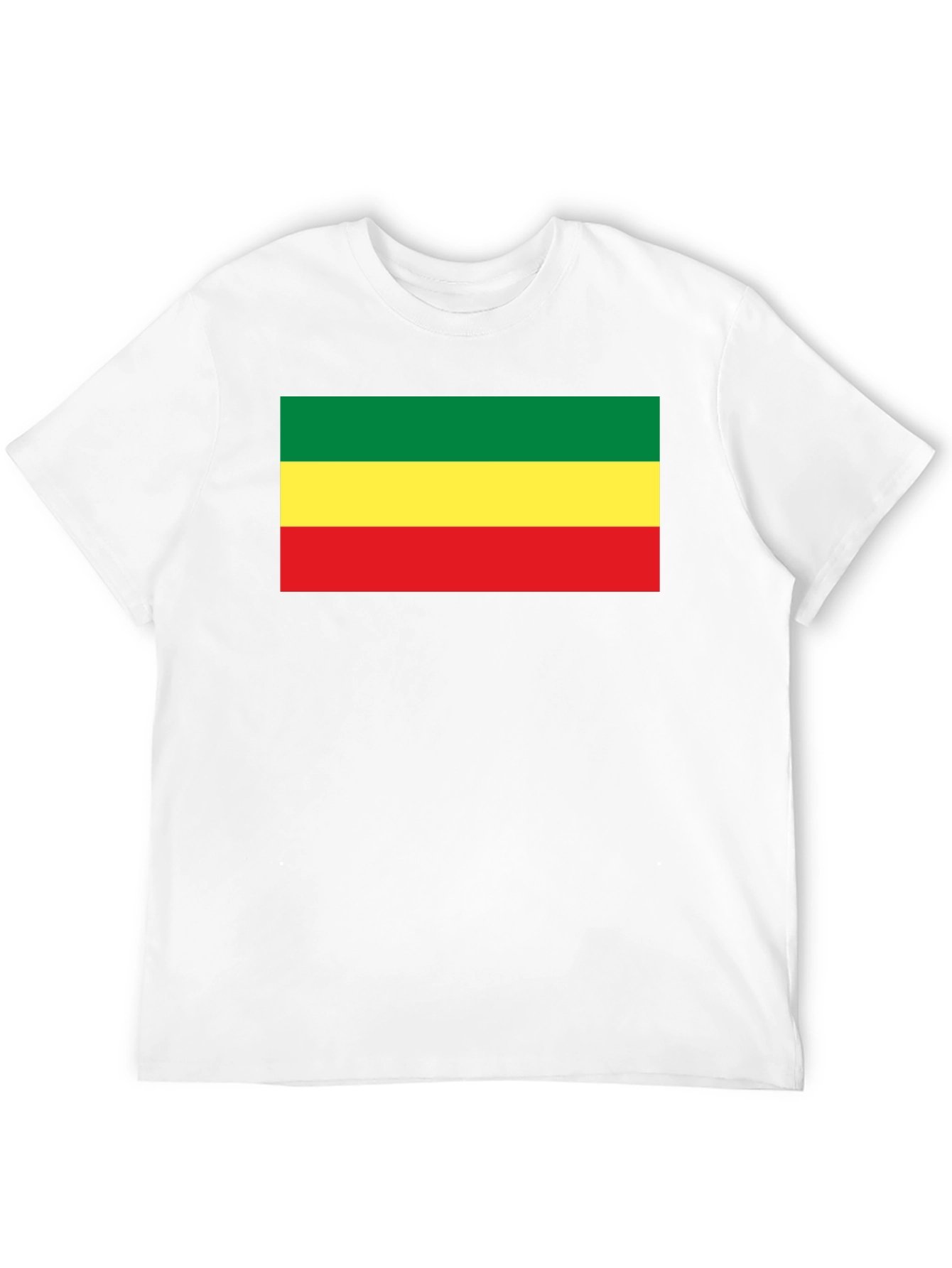 Rasta Flag T-Shirt - Black Cotton Tee