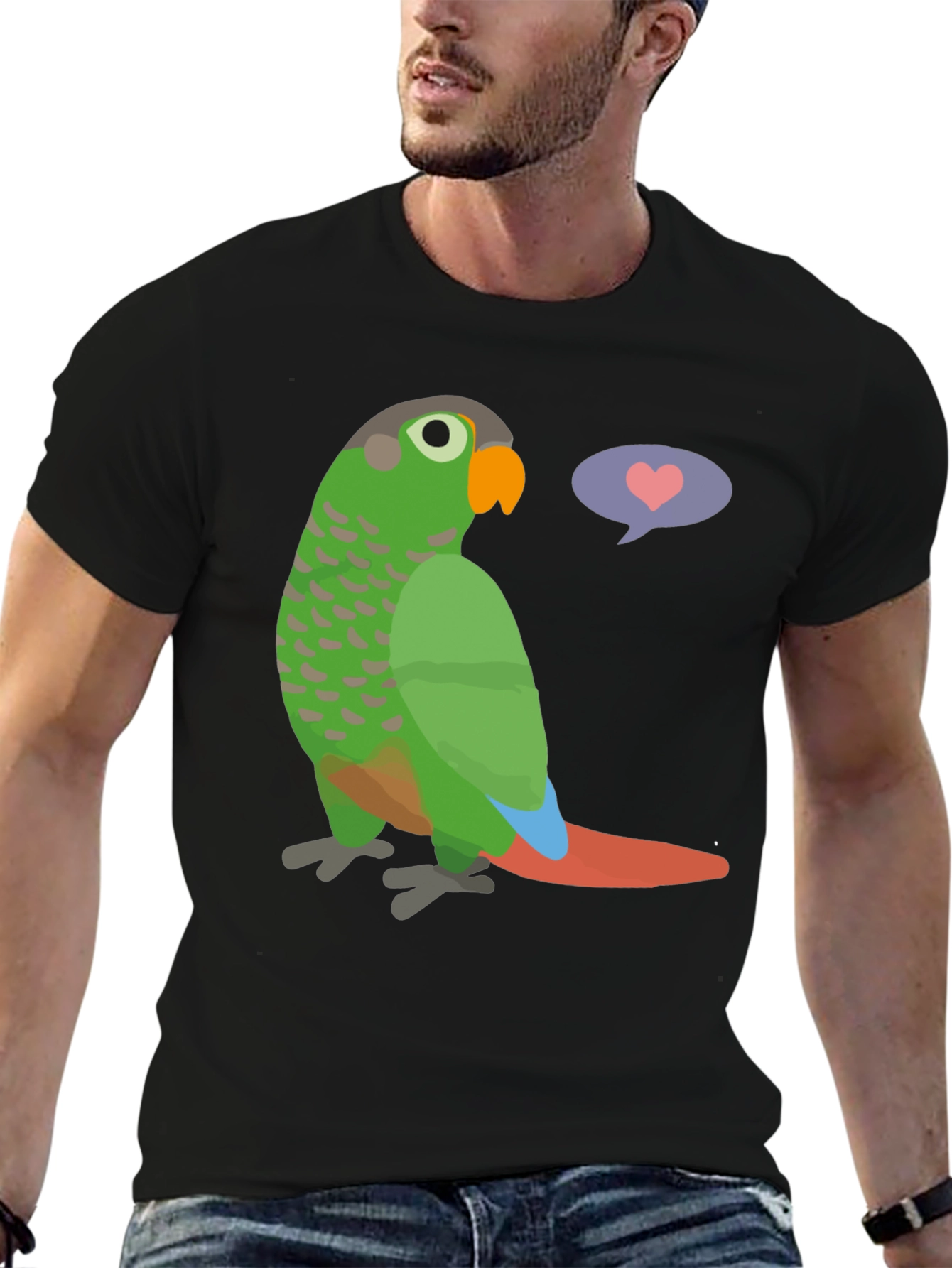 Parrot Love T-Shirt - Cute Bird Graphic Tee
