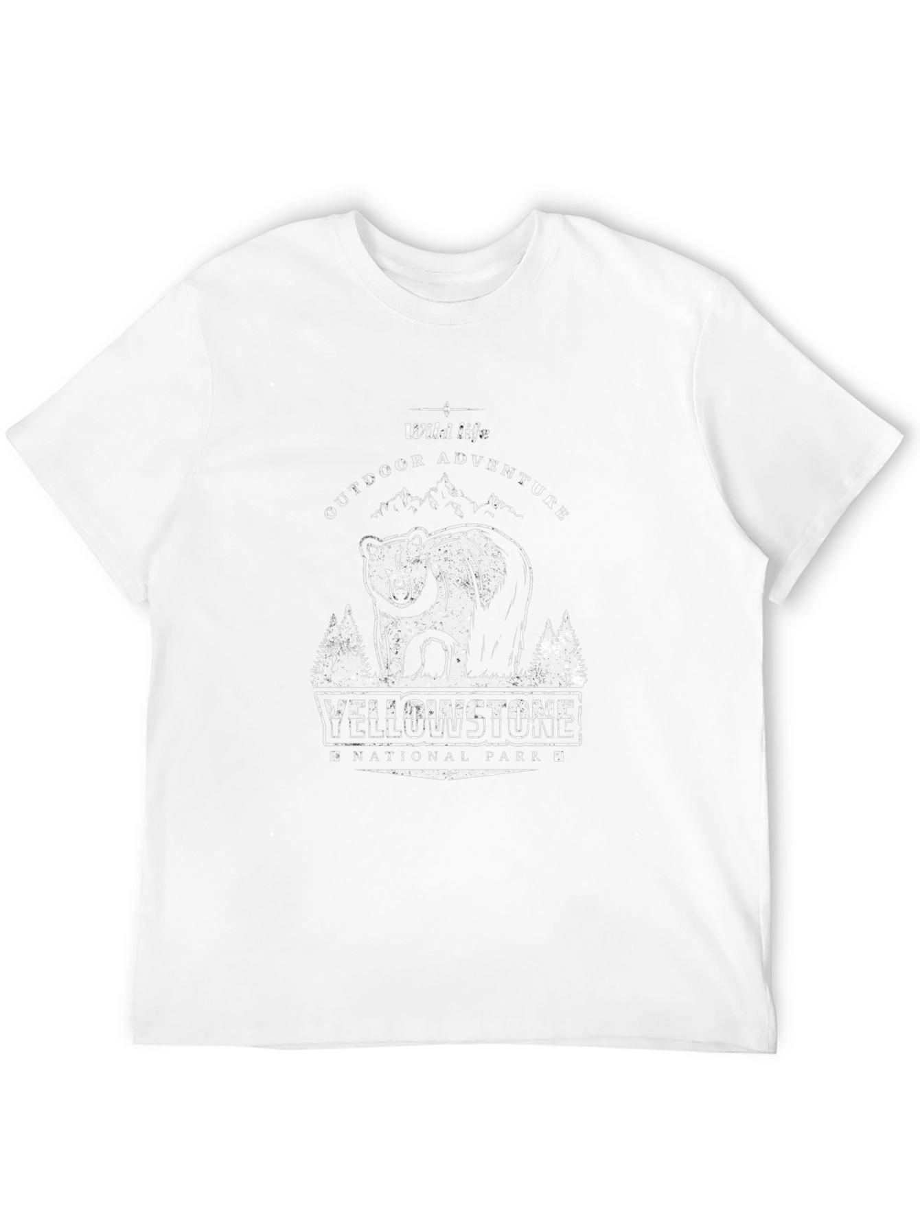 Yellowstone Bear Graphic T-Shirt - Outdoor Adventure