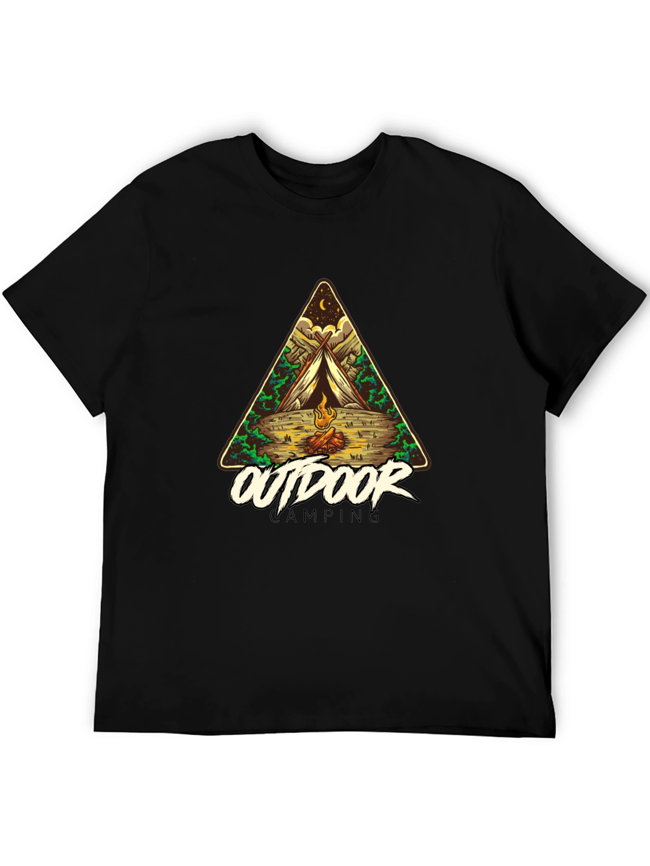 Outdoor Camping Graphic Tee - Adventure Awaits!