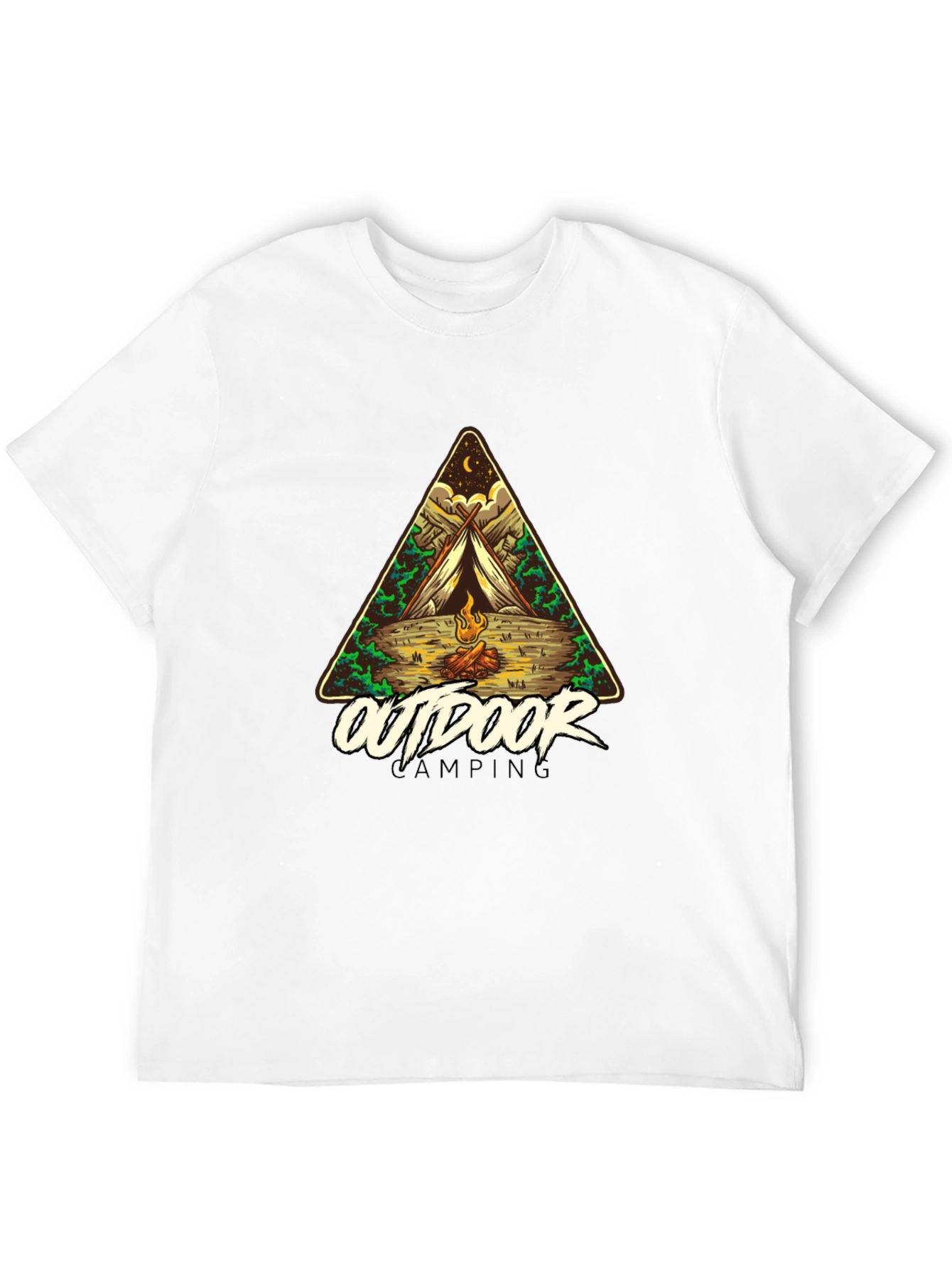 Outdoor Camping Graphic Tee - Adventure Awaits!