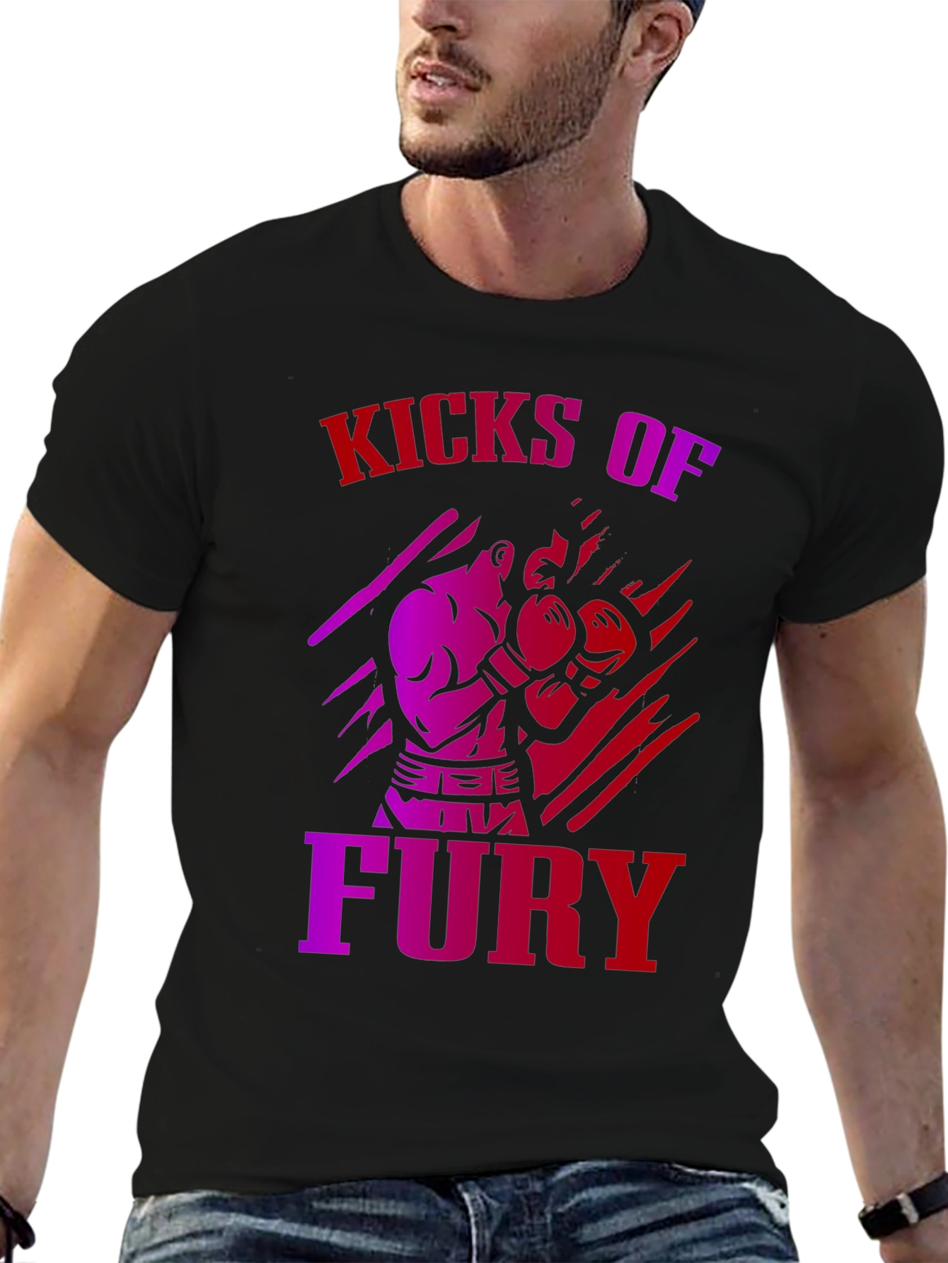 Kicks of Fury Graphic Tee - Black