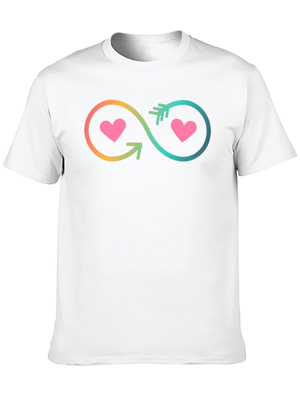 Infinity Heart Arrow Graphic T-Shirt