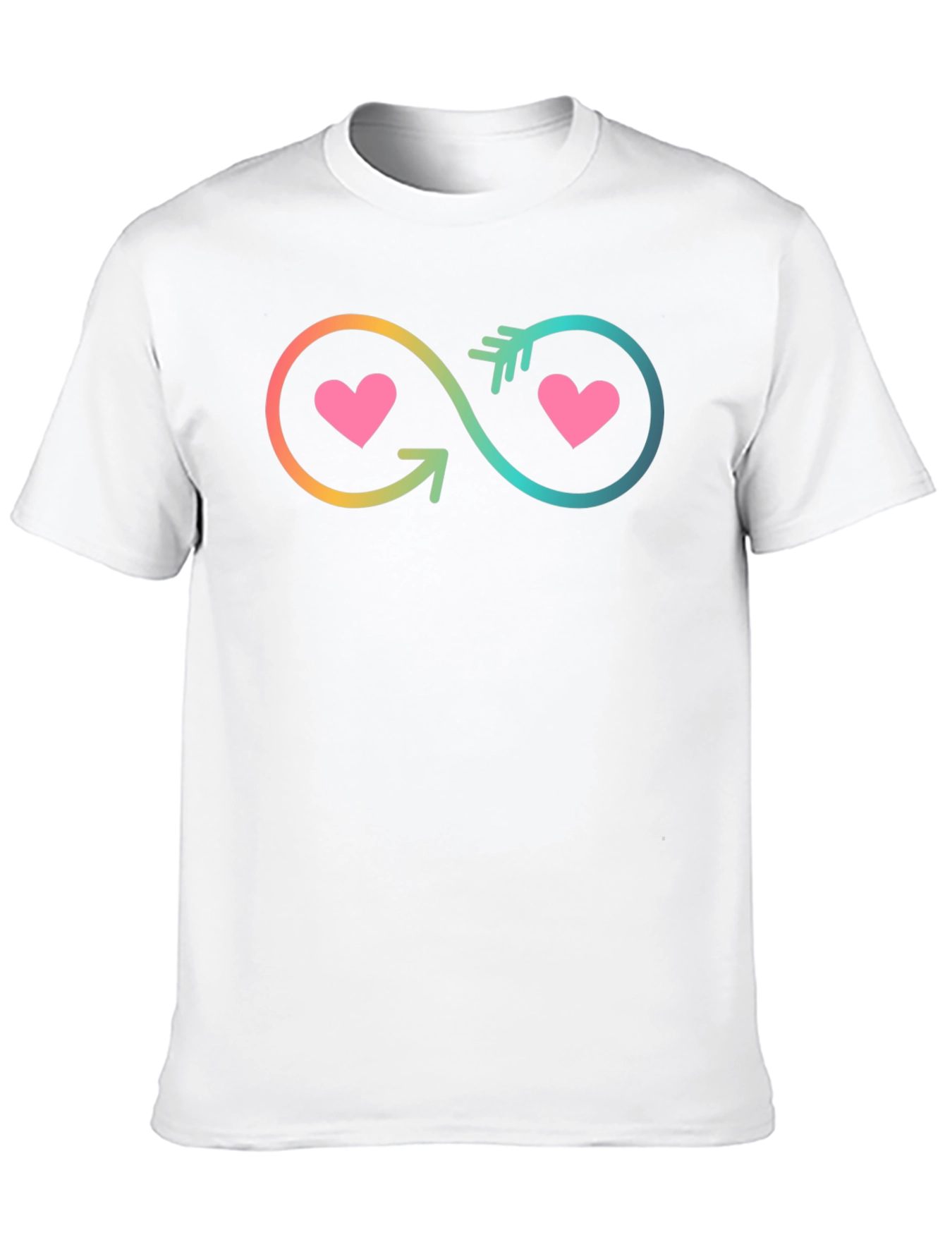 Infinity Heart Arrow Graphic T-Shirt