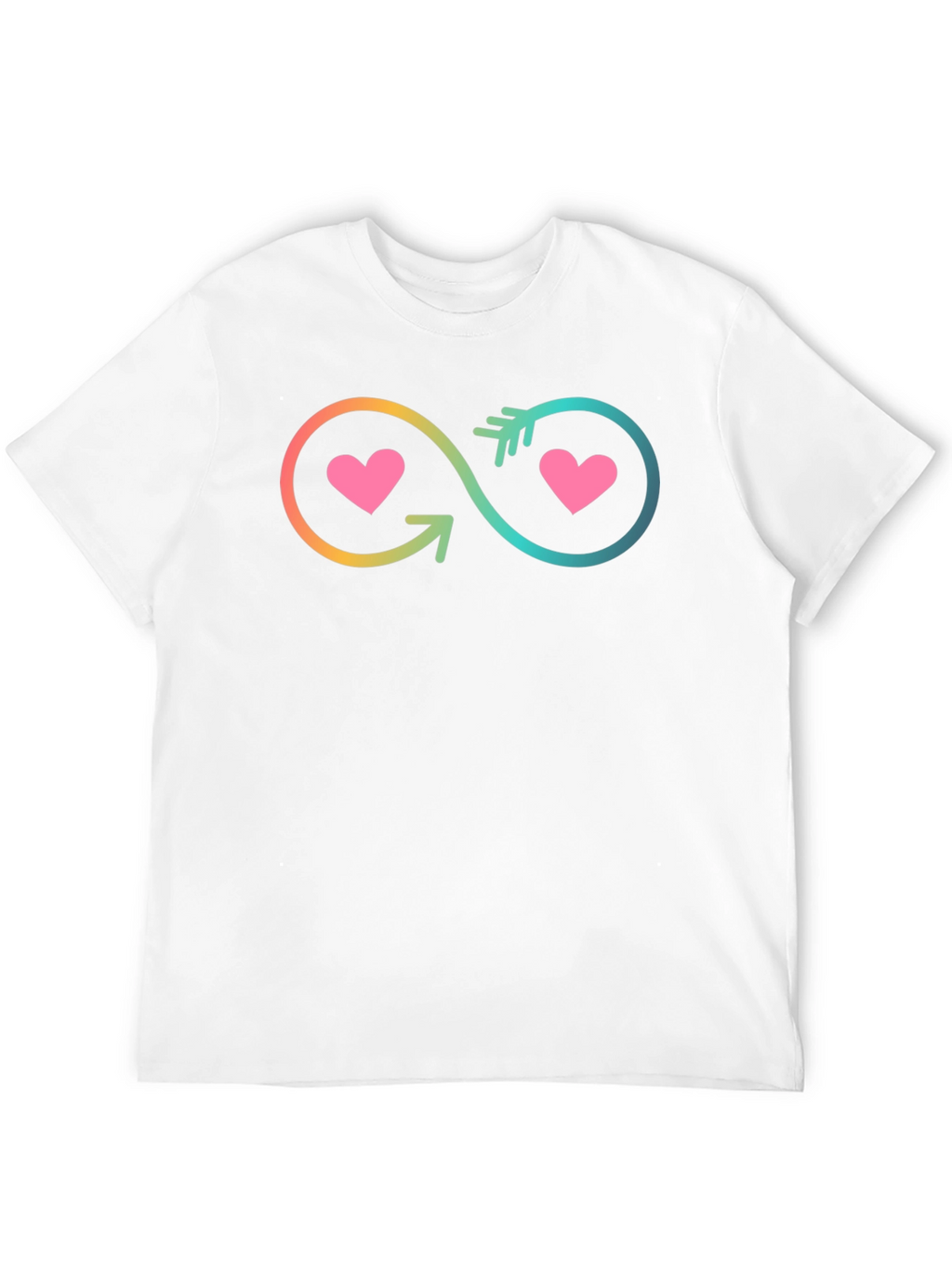 Infinity Heart Arrow Graphic T-Shirt