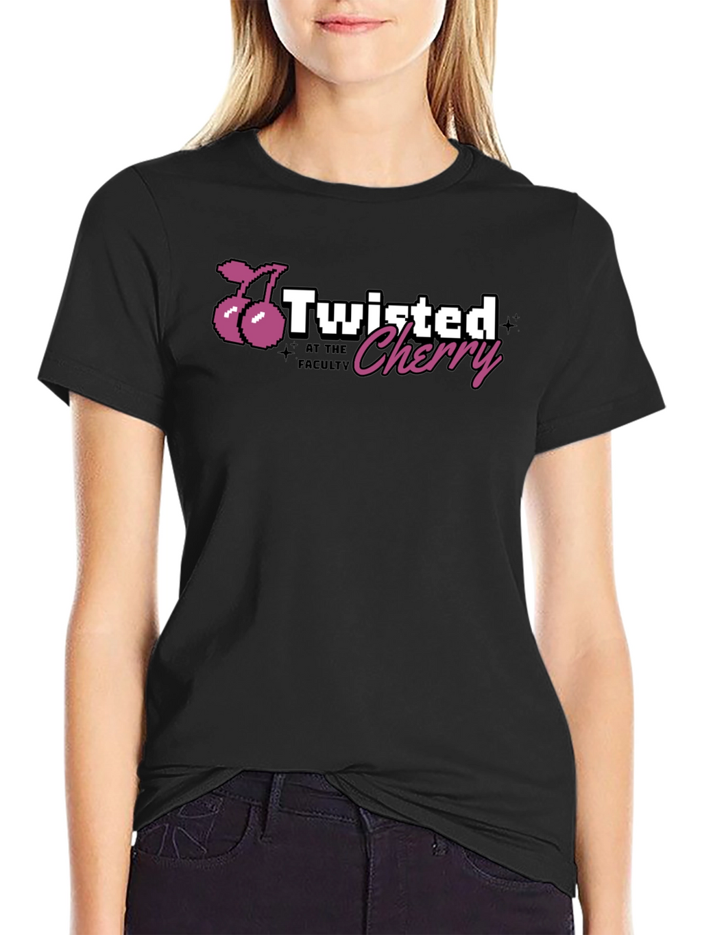 Twisted Cherry Graphic T-Shirt