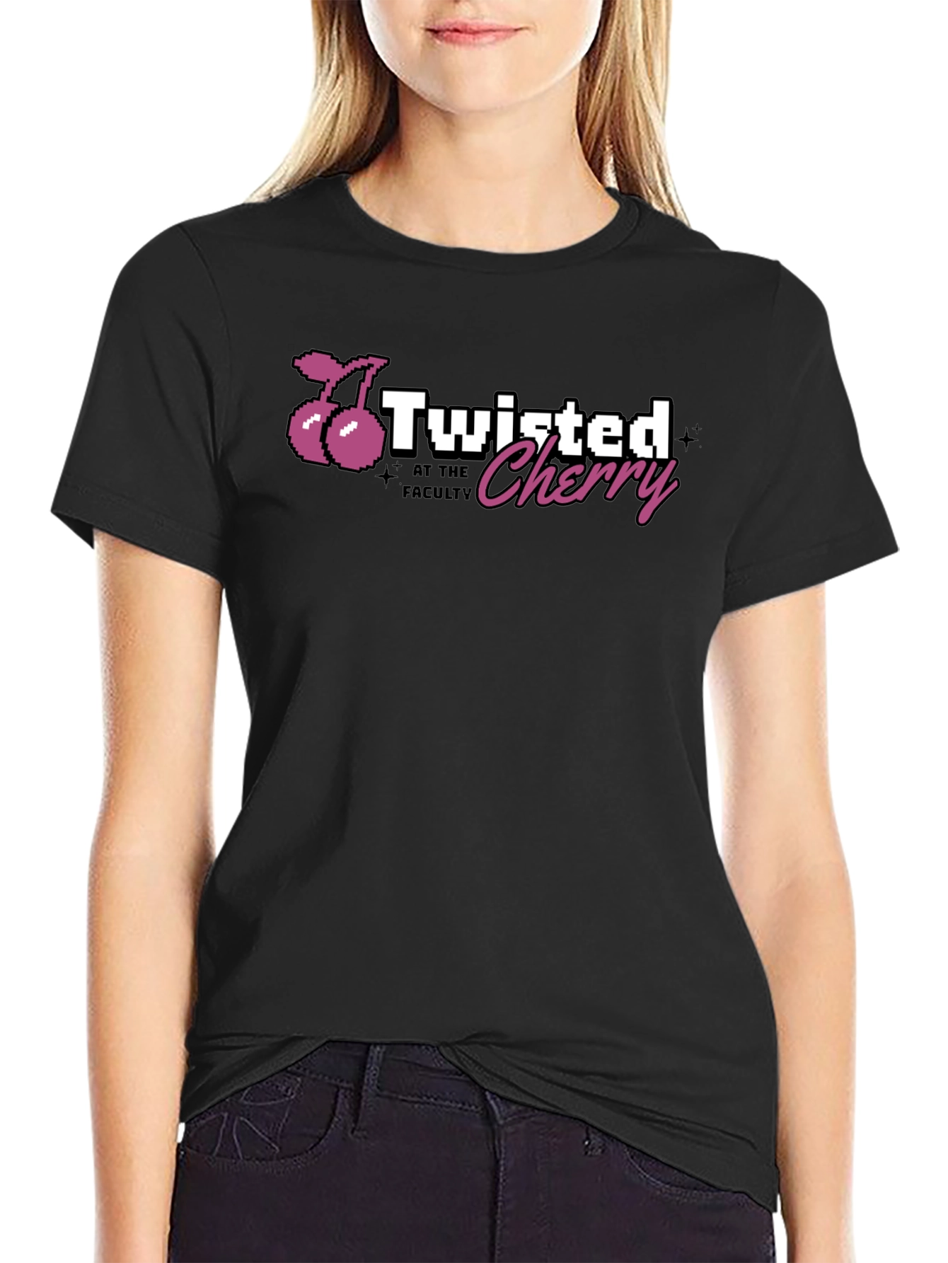 Twisted Cherry Graphic T-Shirt
