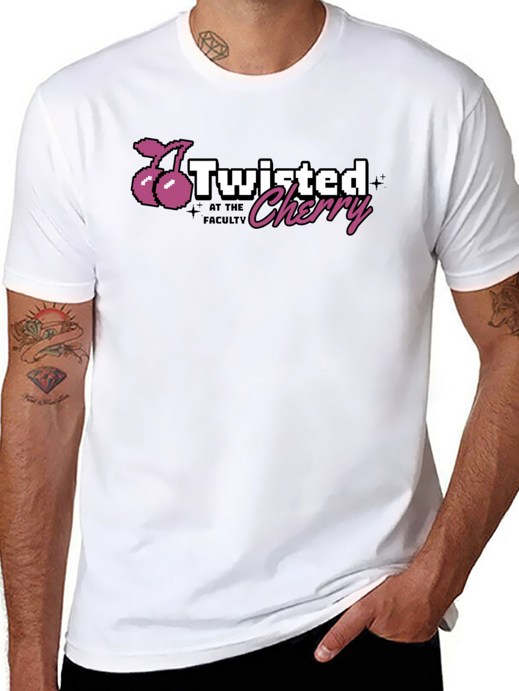 Twisted Cherry Graphic T-Shirt
