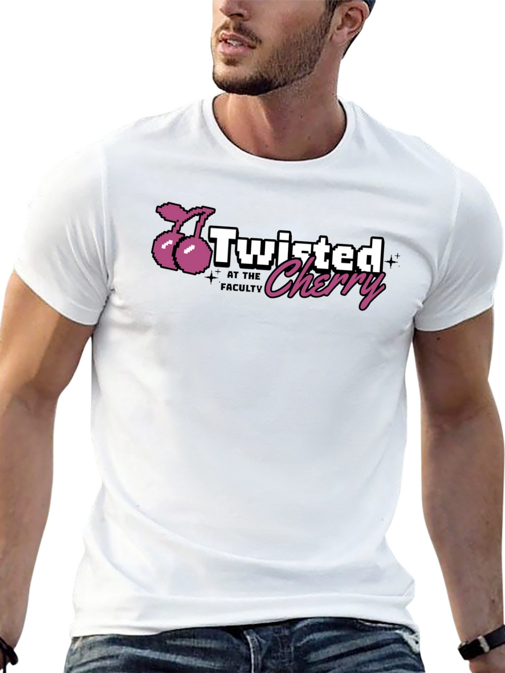 Twisted Cherry Graphic T-Shirt