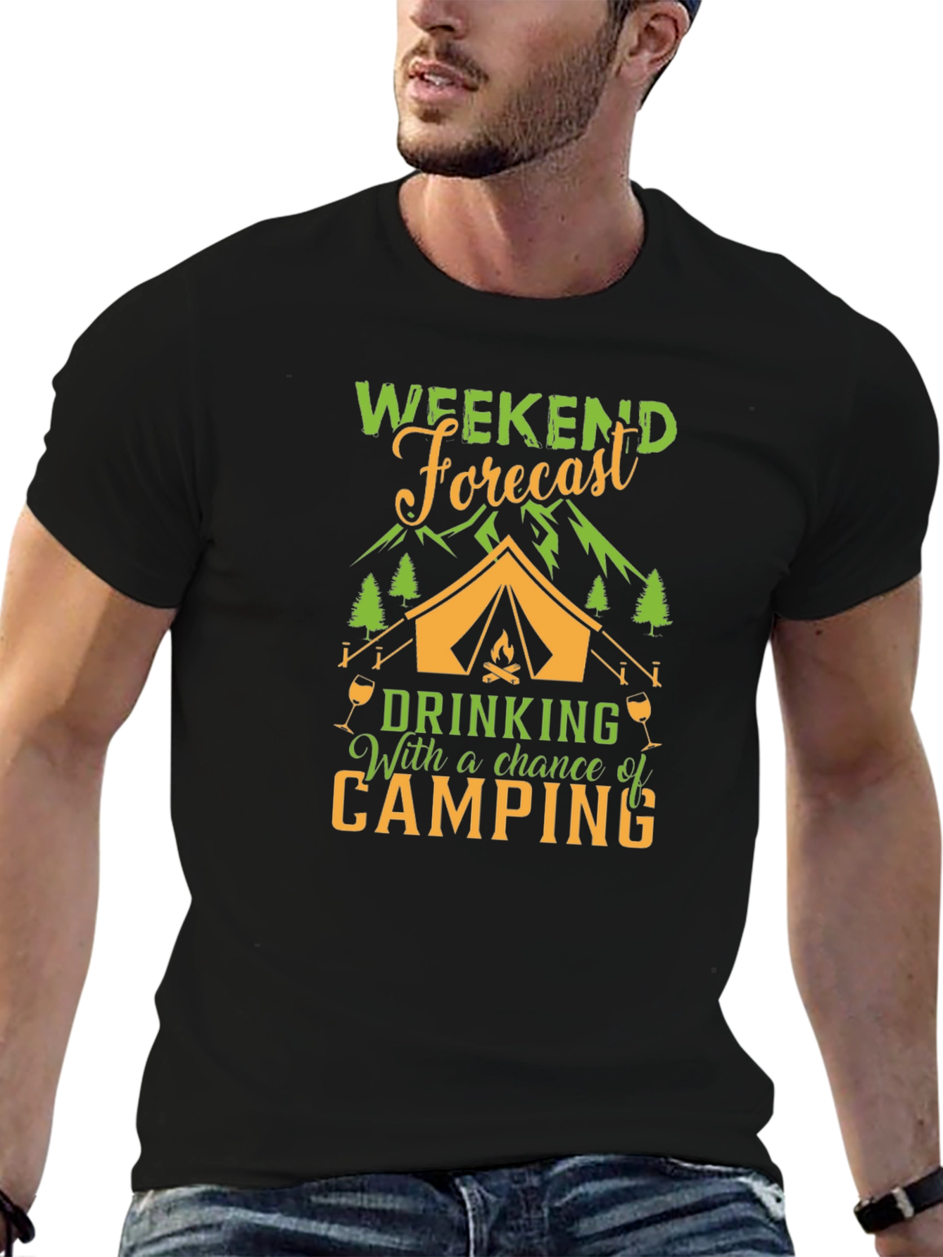 Weekend Forecast Camping T-Shirt